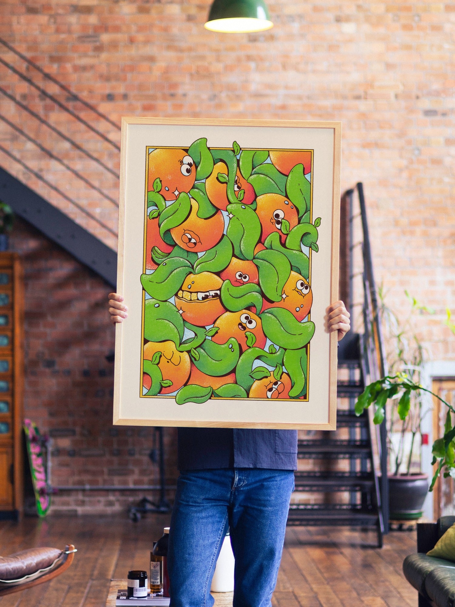 Orange - My Sunbeam - A1 - Natural Wood Frame |frame=A1 - Natural Wood Frame| |type=lifestyle|