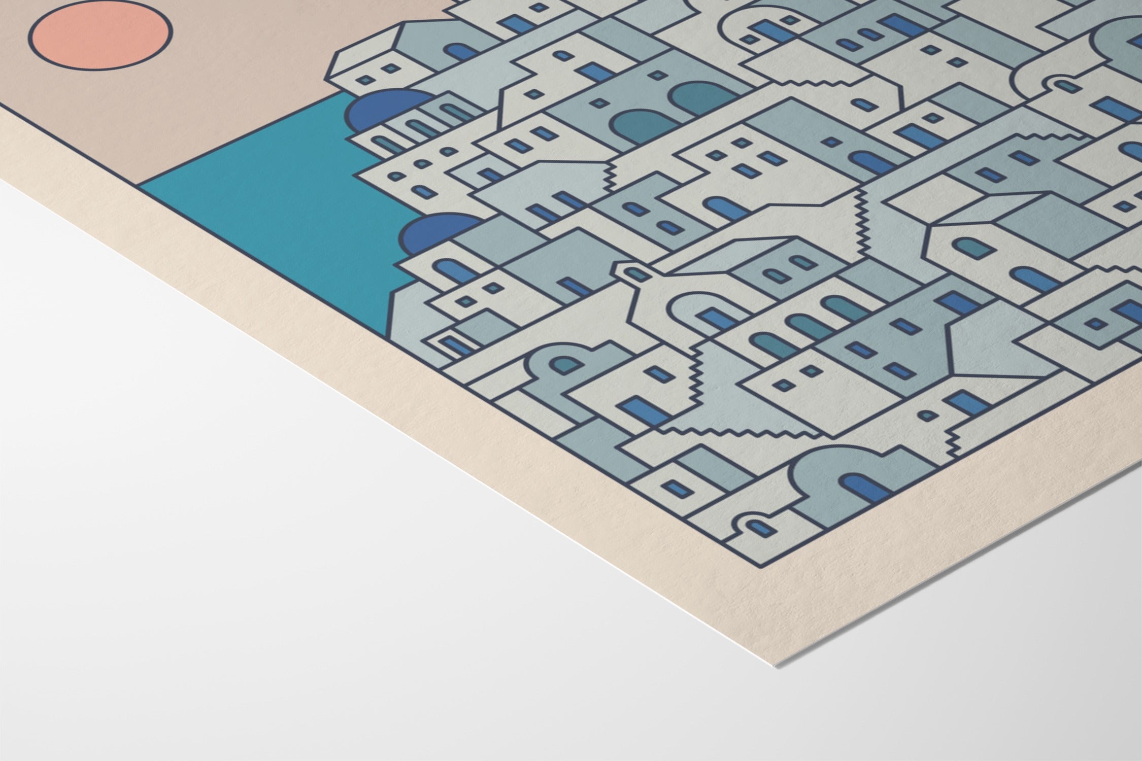 Settlements 02 – Santorini, Greece - Fine Art Paper 200gsm |frame=Fine Art Paper 200gsm|