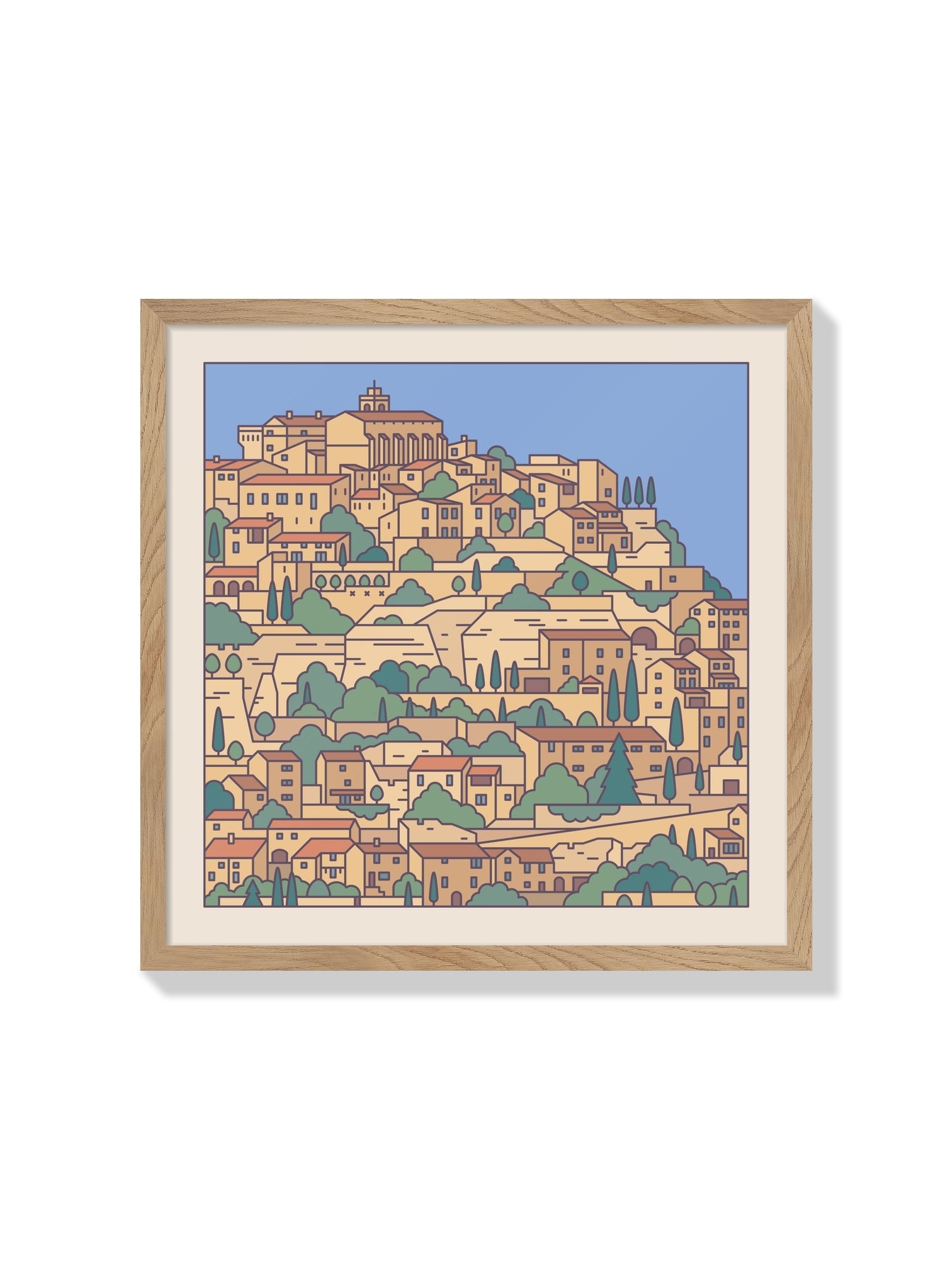 Settlements 12 – Gordes, France - Rick Crane - Natural Frame |frame=Natural Frame|