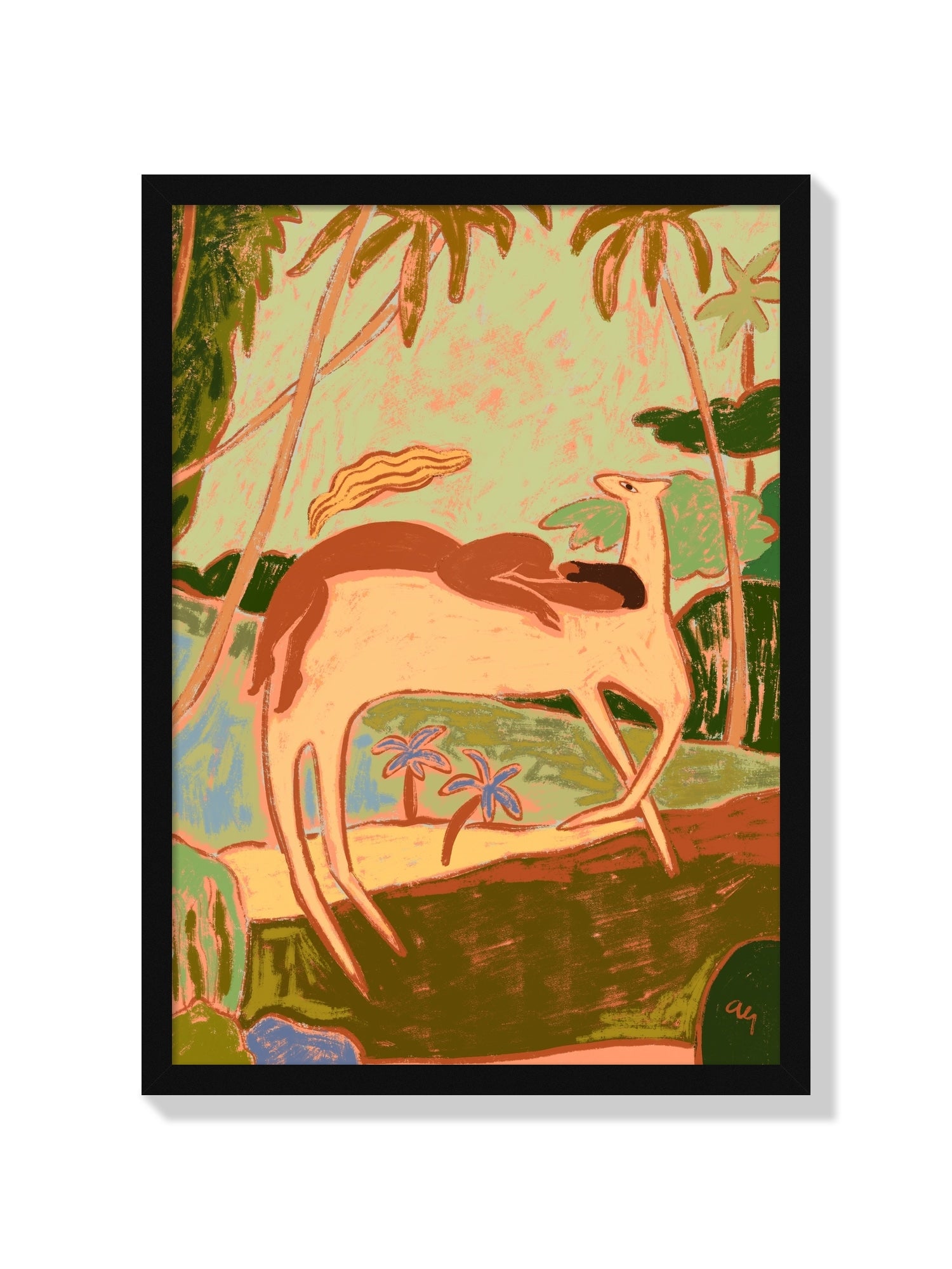 Spirit Horse - Arty Guava - Black Frame |frame=Black Frame|