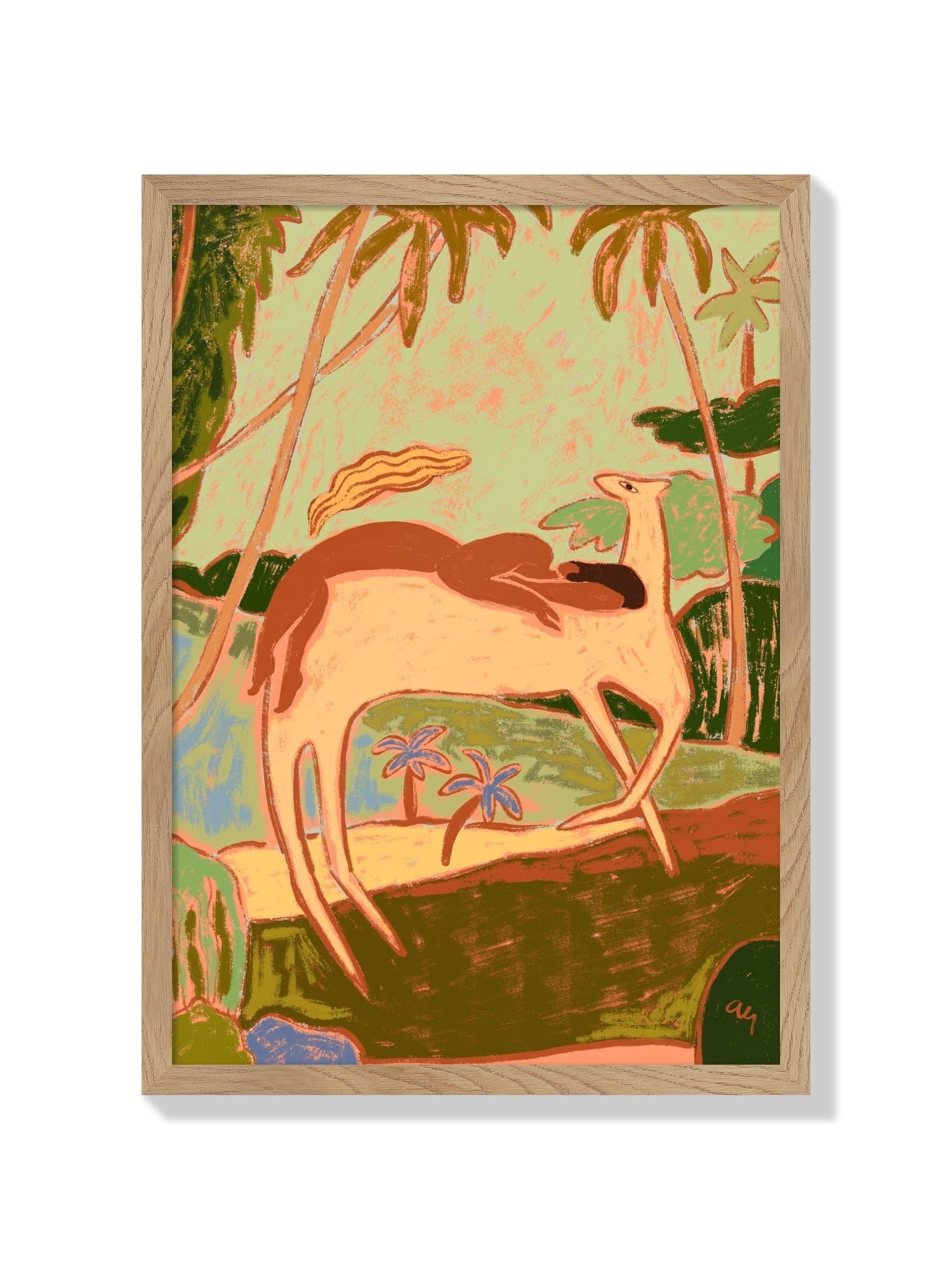 Spirit Horse - Arty Guava - Natural Frame |frame=Natural Frame|