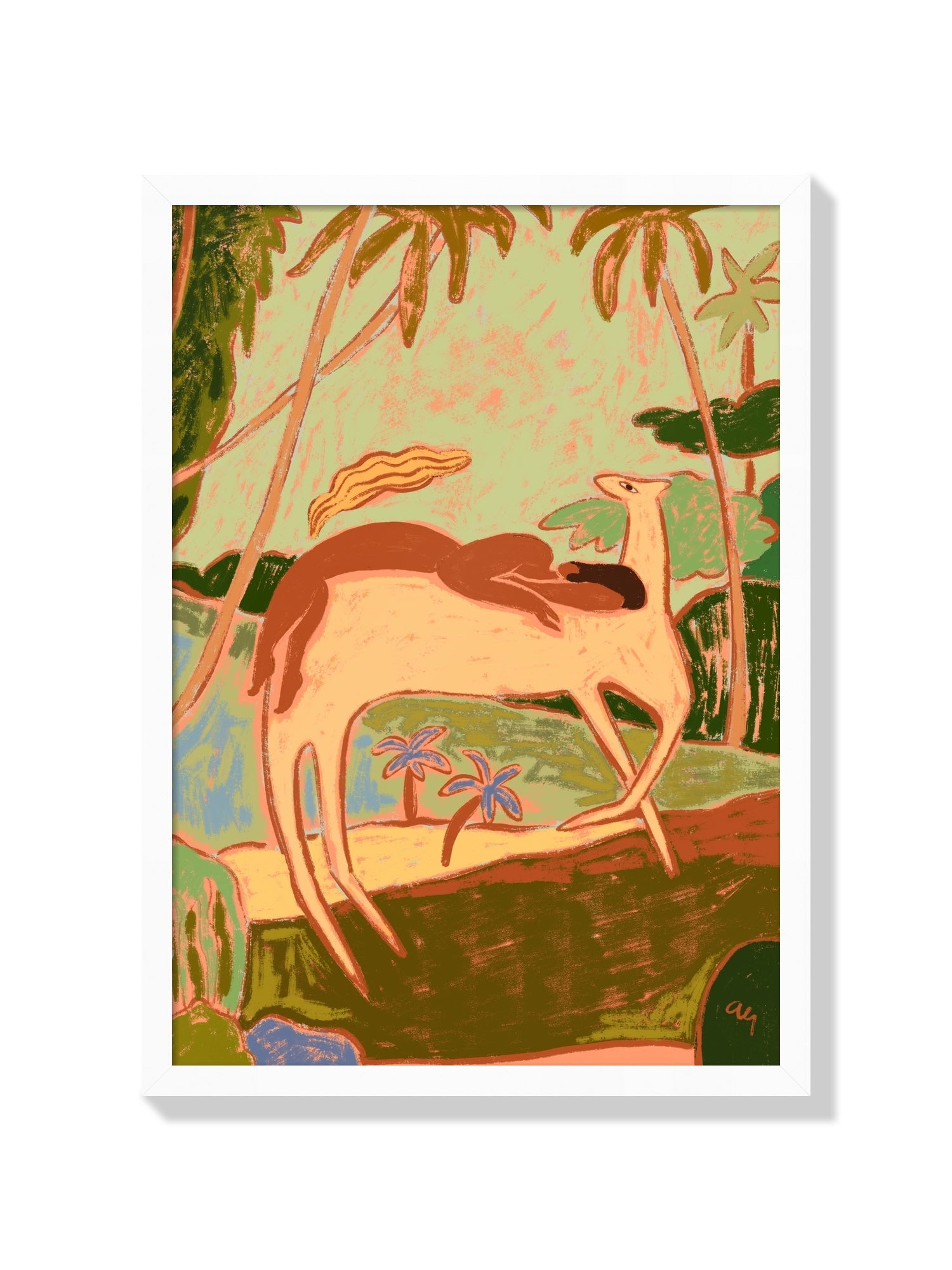 Spirit Horse - Arty Guava - White Frame |frame=White Frame|