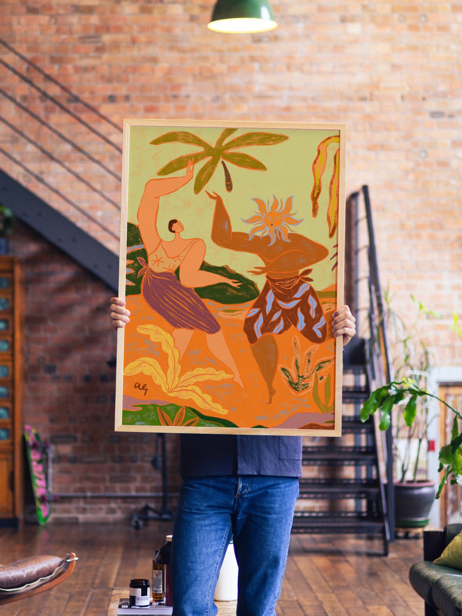 Summer in Motion - Arty Guava - A1 - Natural Wood Frame |frame=A1 - Natural Wood Frame| |type=lifestyle|