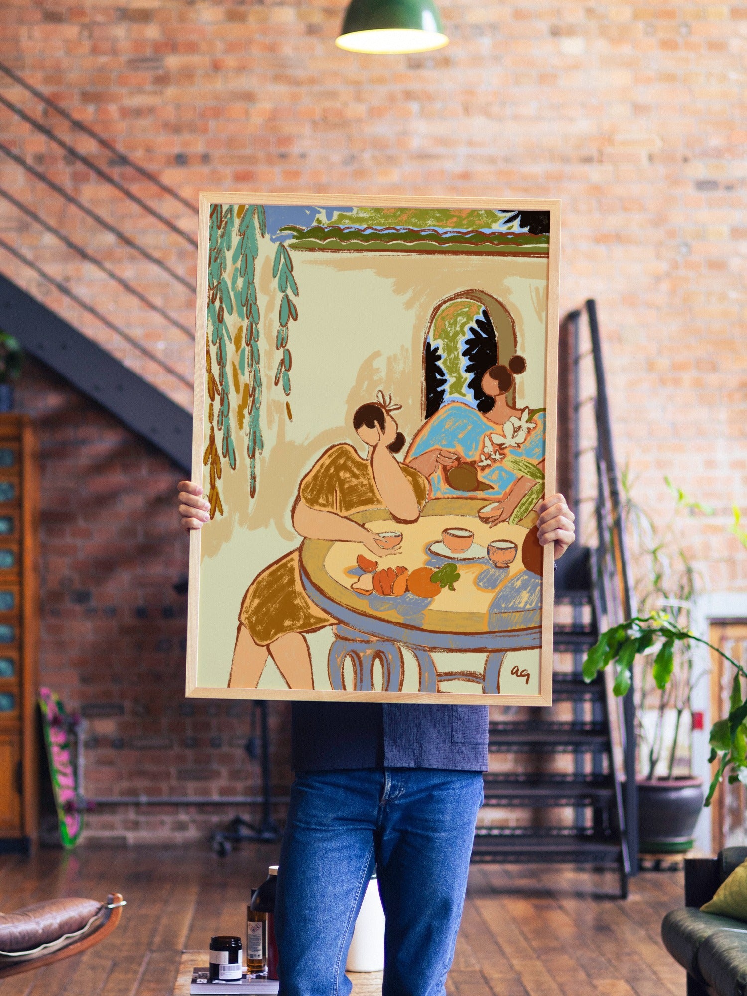 Tea Ceremony - Arty Guava - A1 - Natural Wood Frame |frame=A1 - Natural Wood Frame| |type=lifestyle|