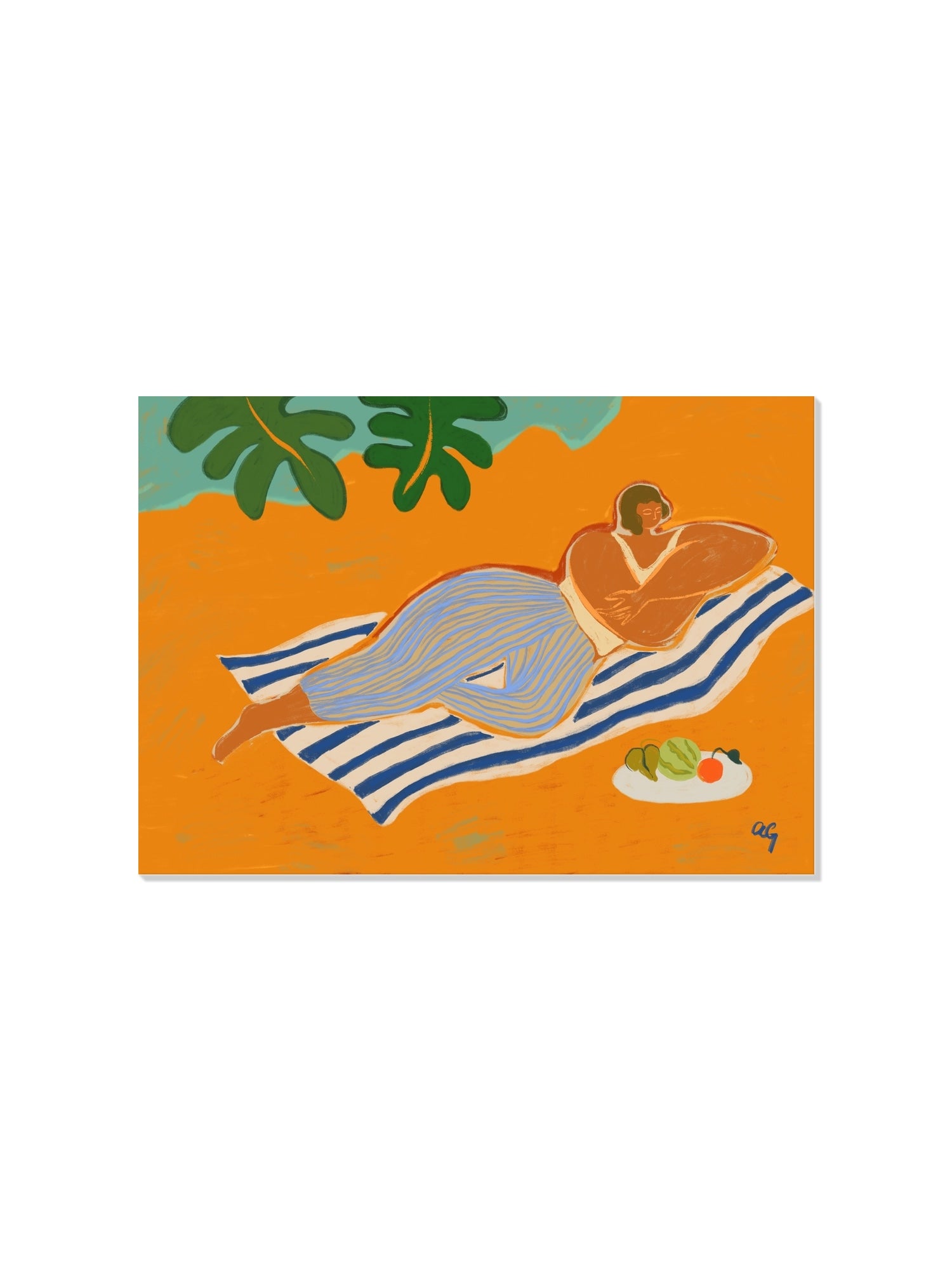 The Day At The Beach - Arty Guava - Unframed |frame=Unframed|