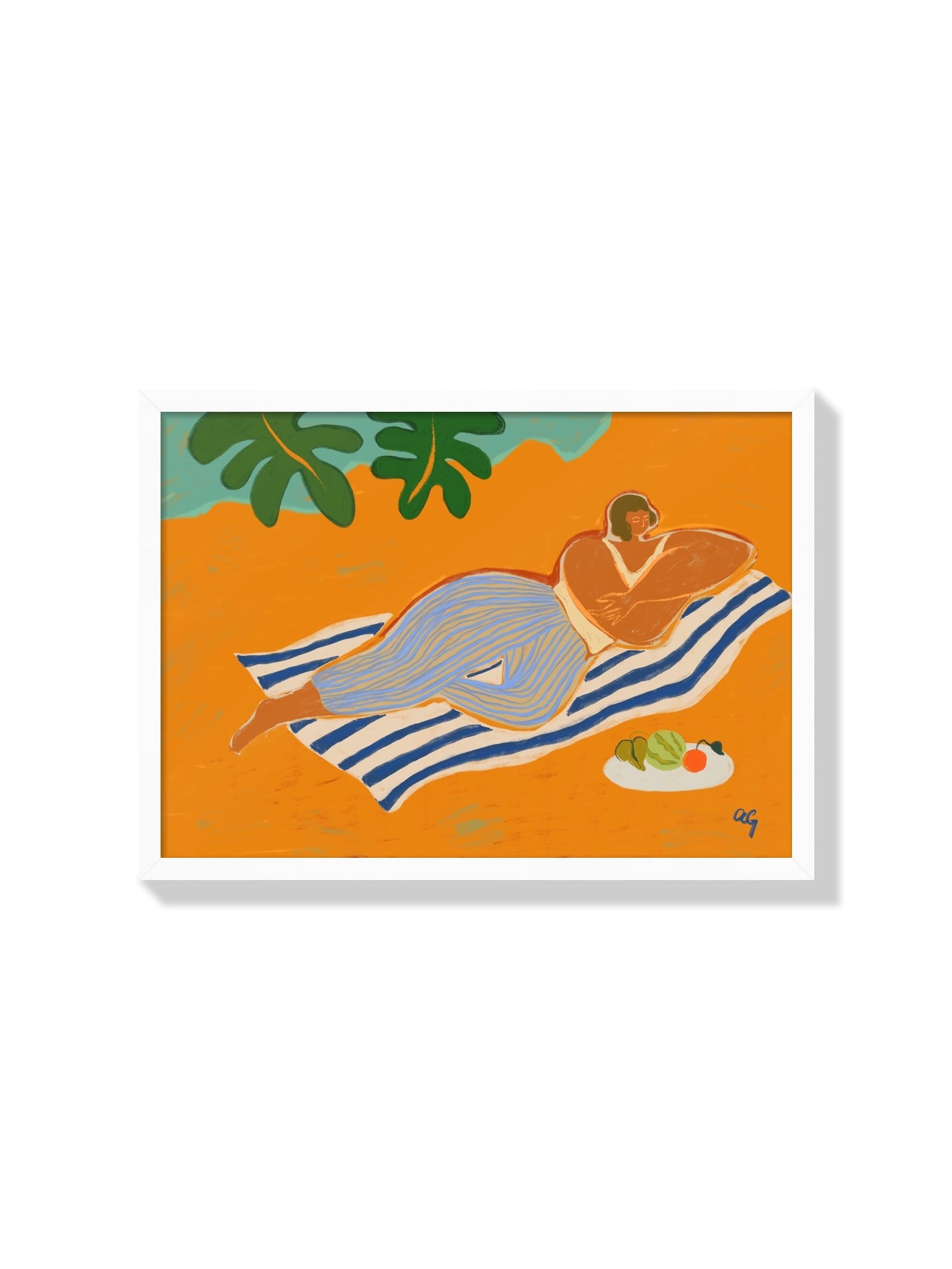The Day At The Beach - Arty Guava - White Frame |frame=White Frame|