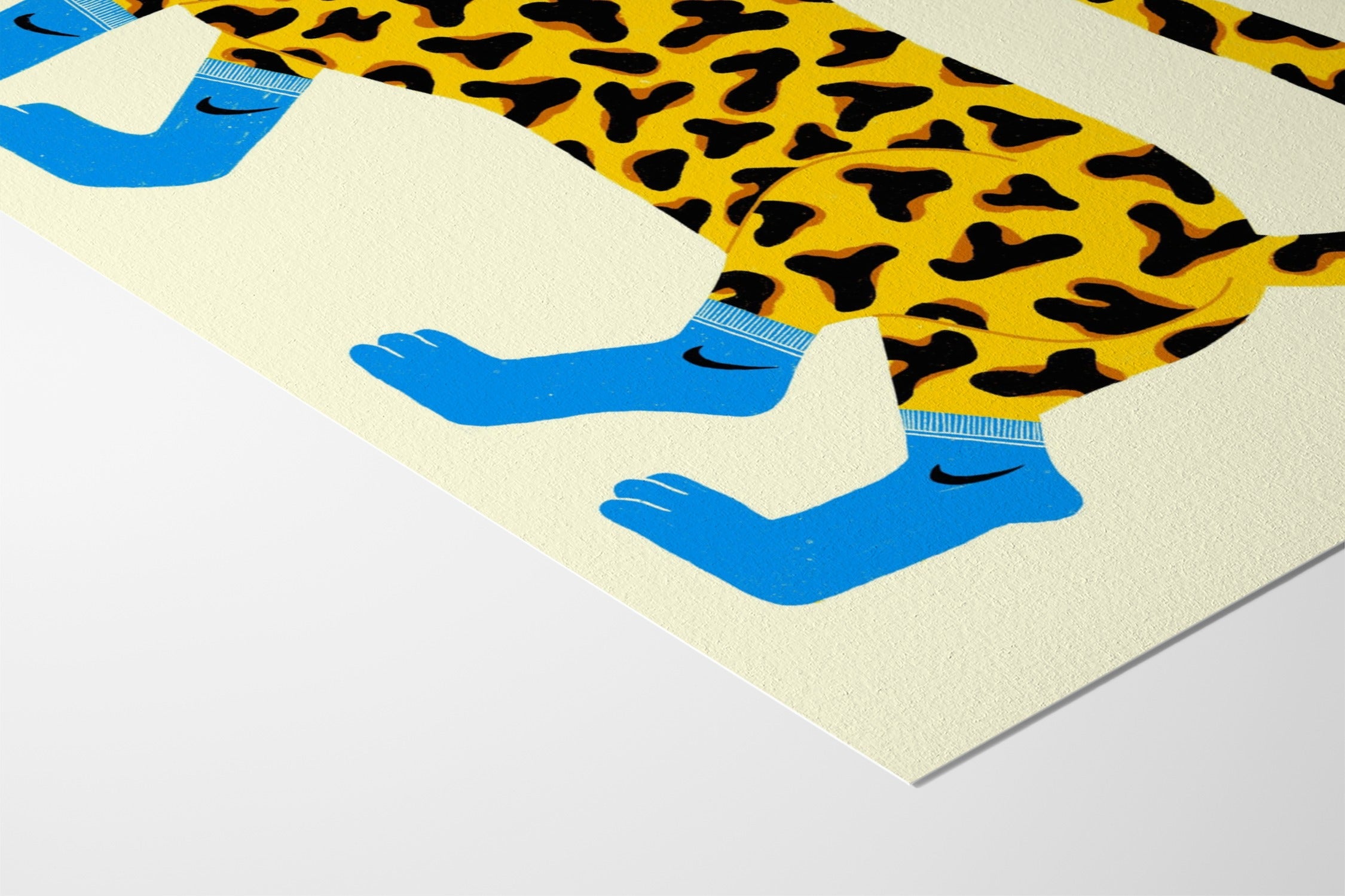 Tigre à Chaussettes - Petrouchkaka - Hahnemuhle German Etching 310gsm |frame=Hahnemuhle German Etching 310gsm|