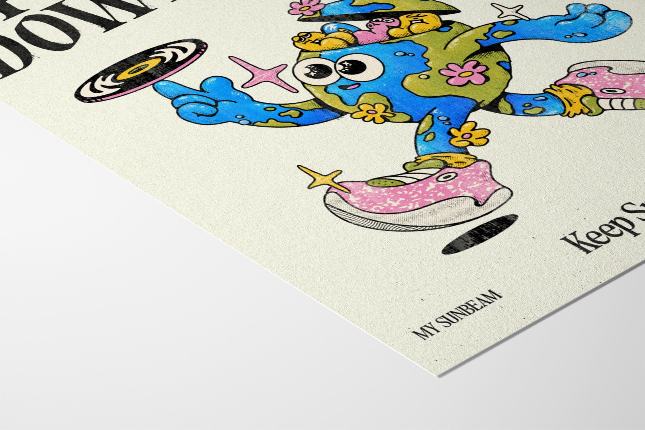 Upbeats & Downbeats - Off White - My Sunbeam - Hahnemuhle German Etching 310gsm |frame=Hahnemuhle German Etching 310gsm|