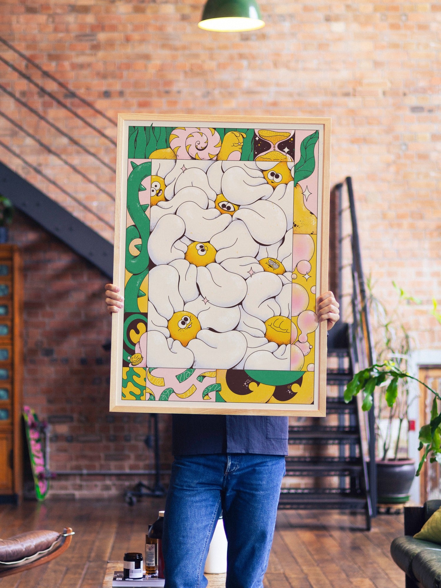 We Are Connected - My Sunbeam - A1 - Natural Wood Frame |frame=A1 - Natural Wood Frame| |type=lifestyle|