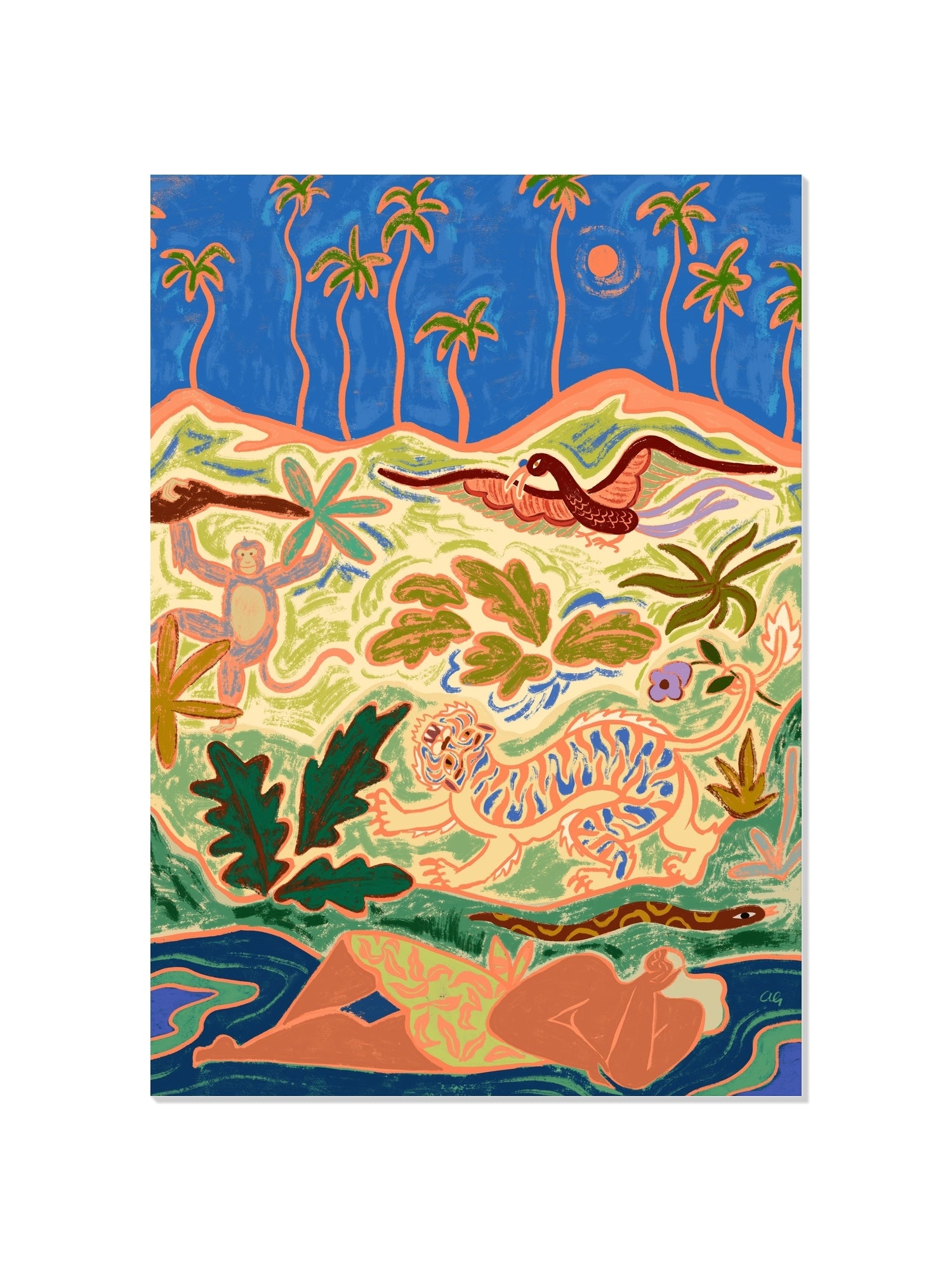 Wild World - Arty Guava - Unframed |frame=Unframed|