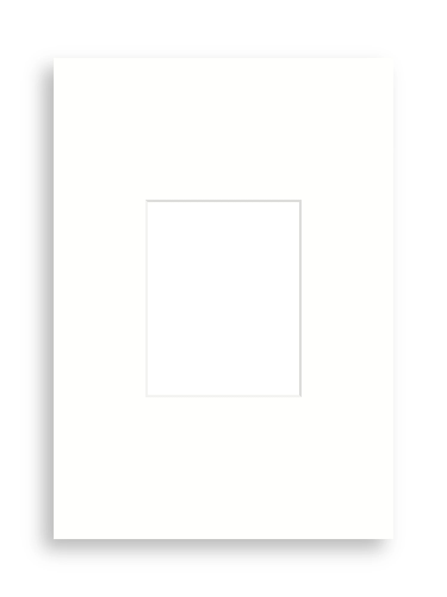 A2 picture mount board for 8×10" artwork in Snow White