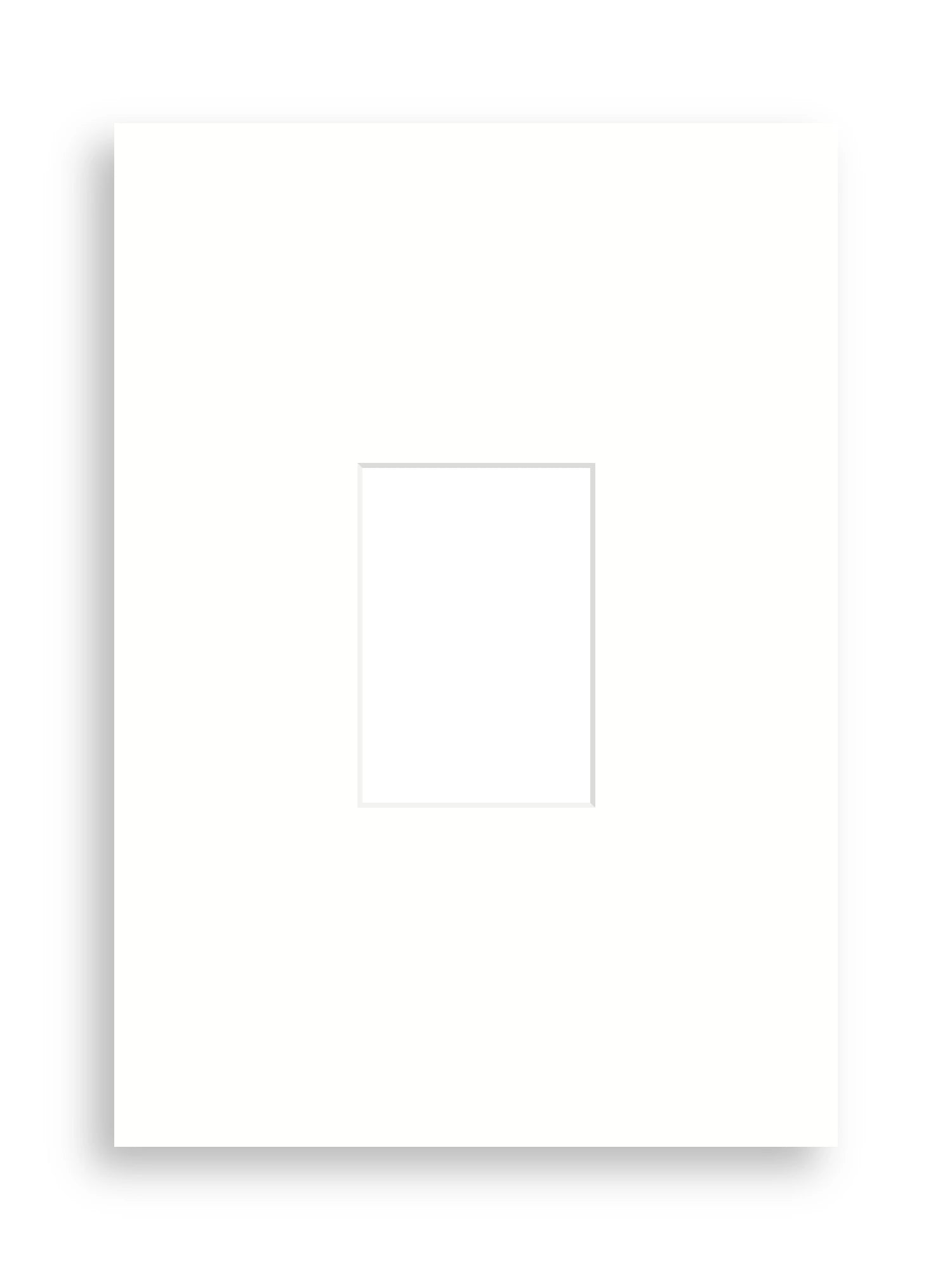 A2 picture mount board for A5 artwork in Snow White