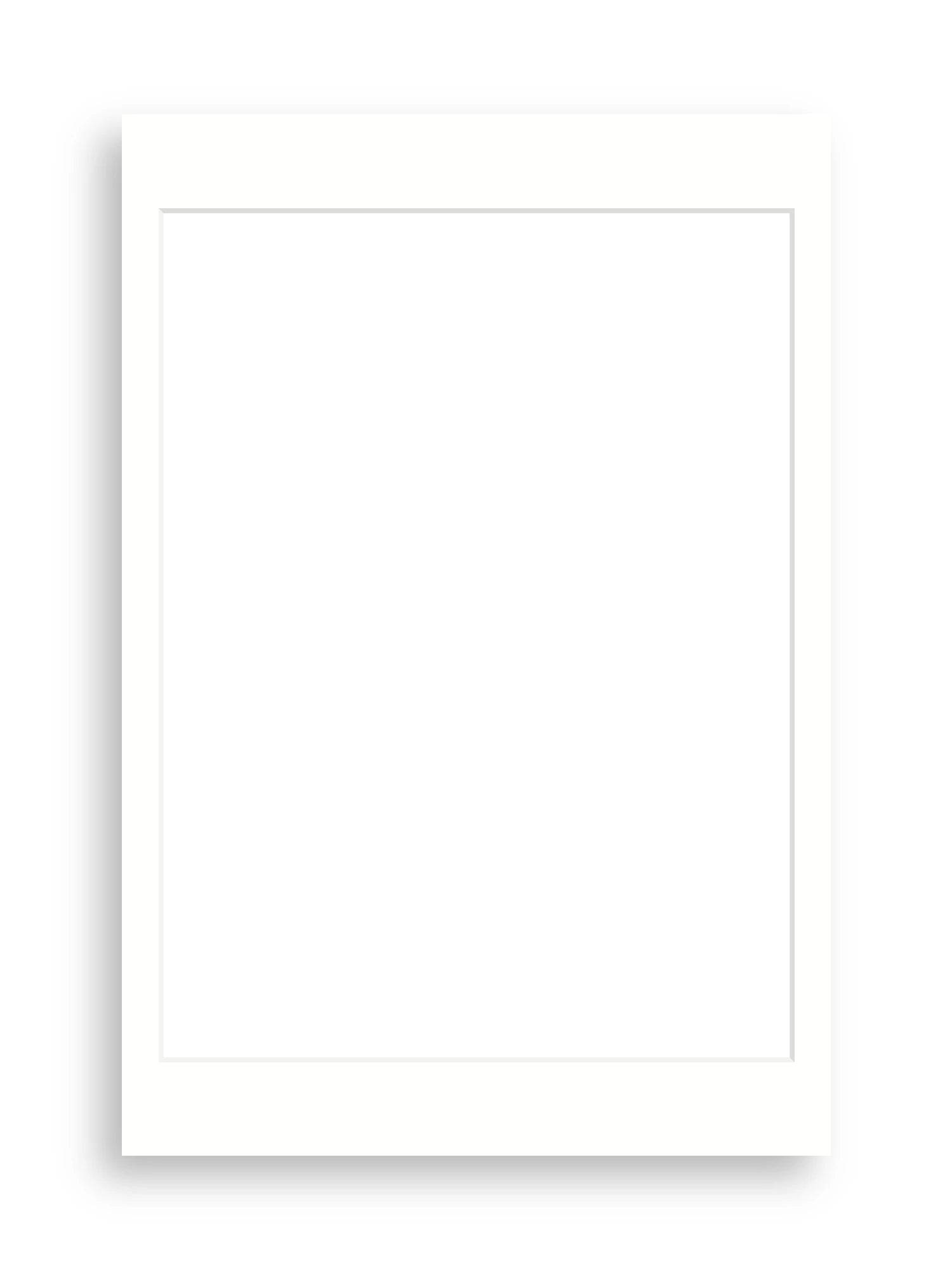 A3 Plus picture mount board for 12×16" artwork in Snow White