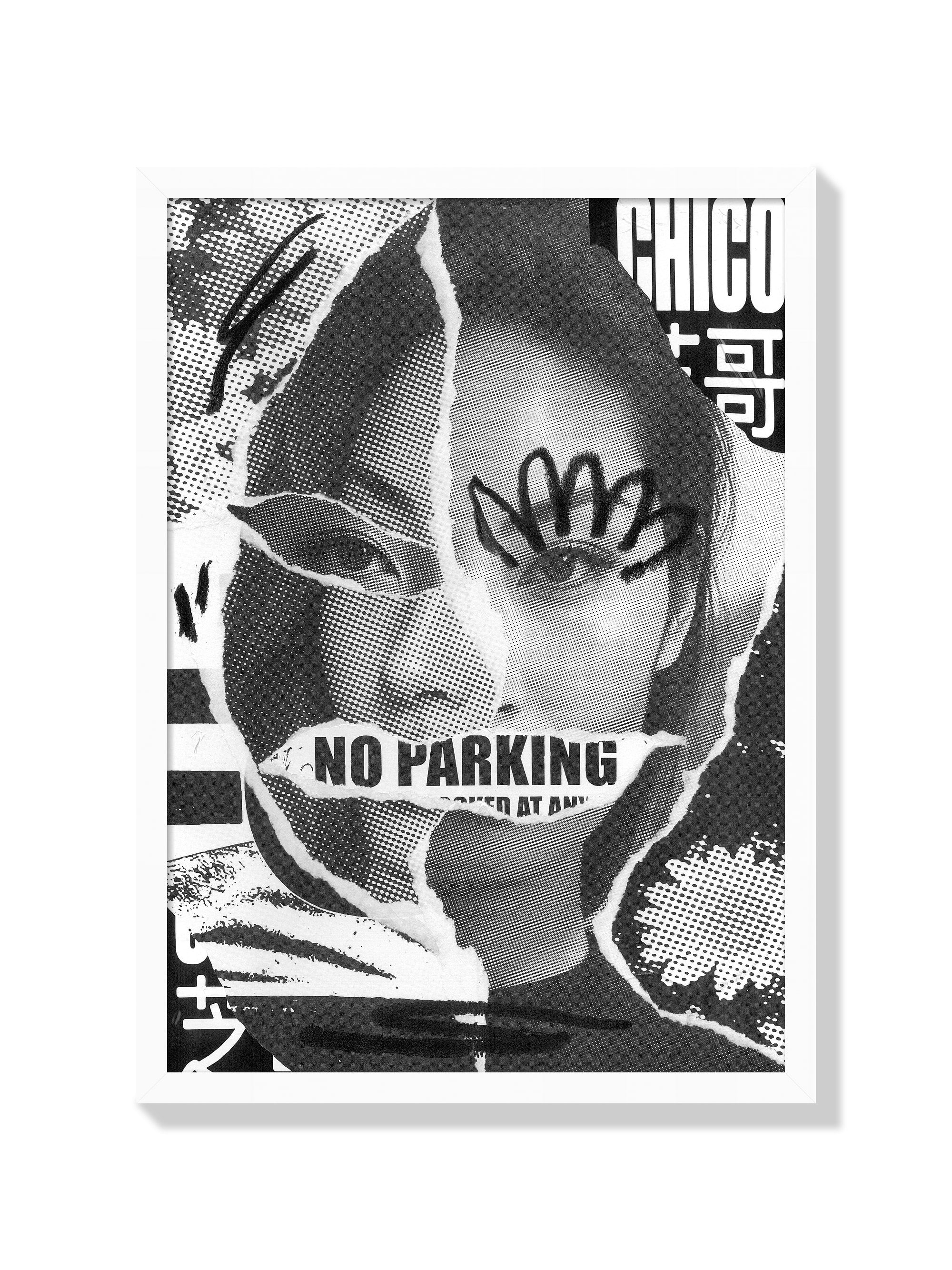 NO PARKING - Chico Leong - White Frame |frame=White Frame|