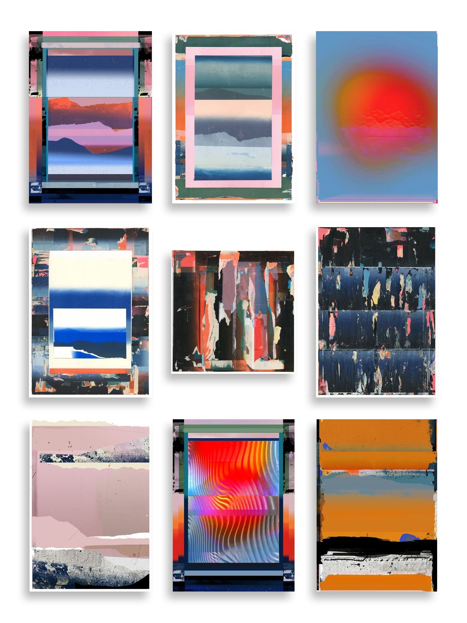 Angus Vasili Art Print Bundle — artwork selection grid by Angus Vasili