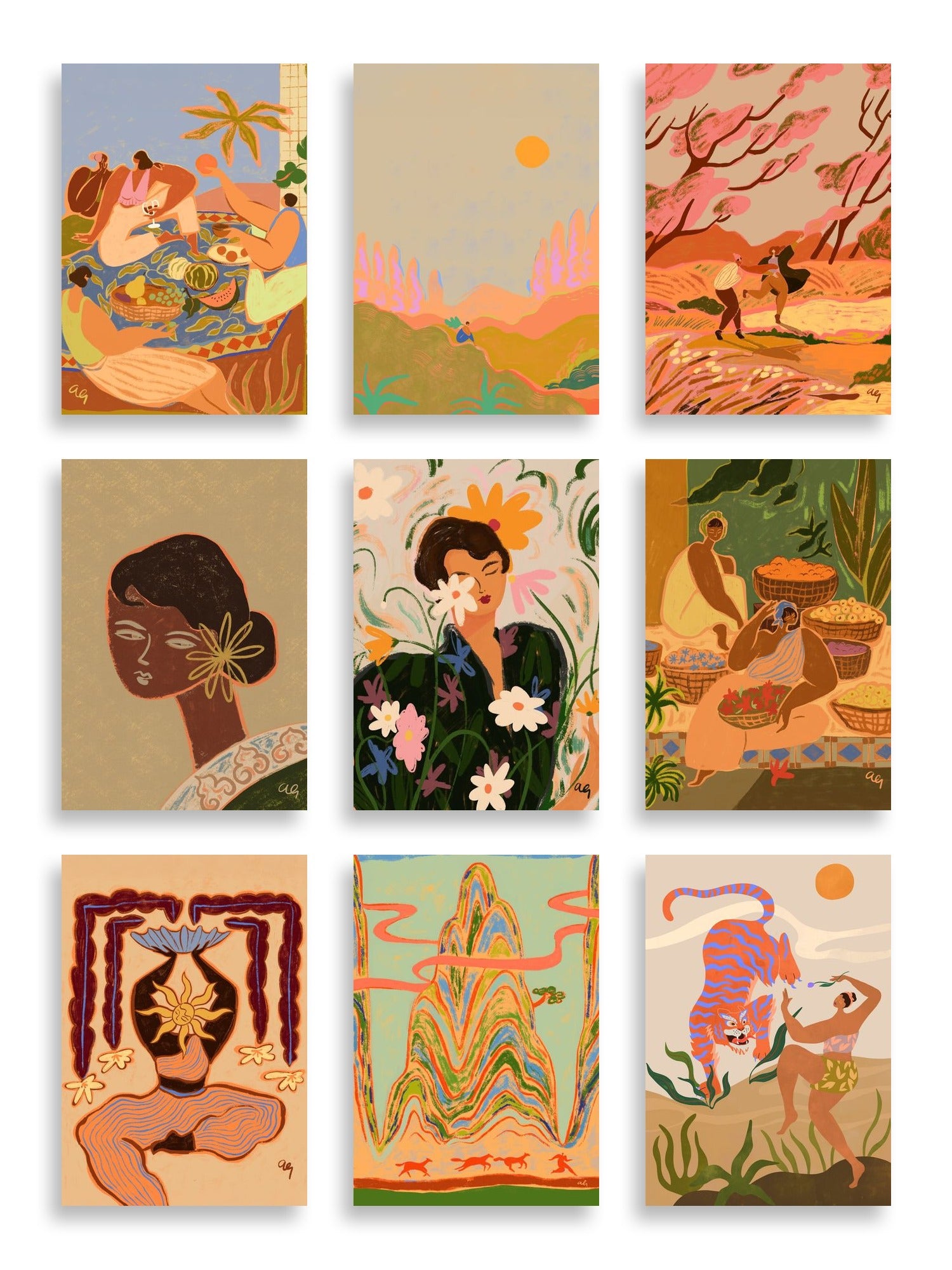 Arty Guava Art Print Bundle — artwork selection grid by Arty Guava