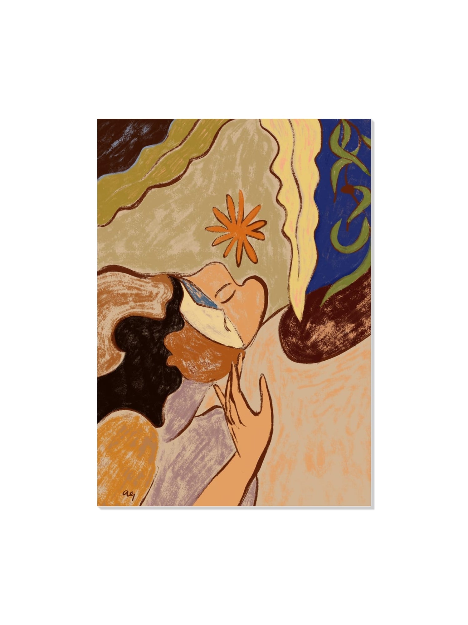 "Meet Myself" by Arty Guava, unframed fine art print |frame=Unframed|