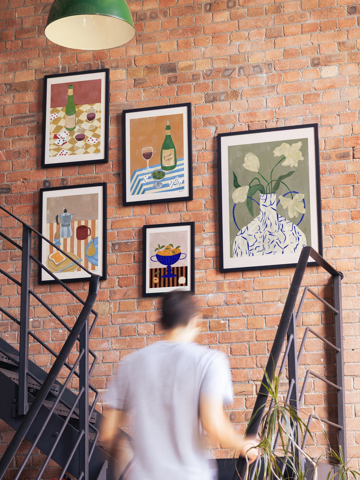 dominoes, olives & pinot noir - Frankie Penwill - A_GWBlack_300626 |type=gallerywall|