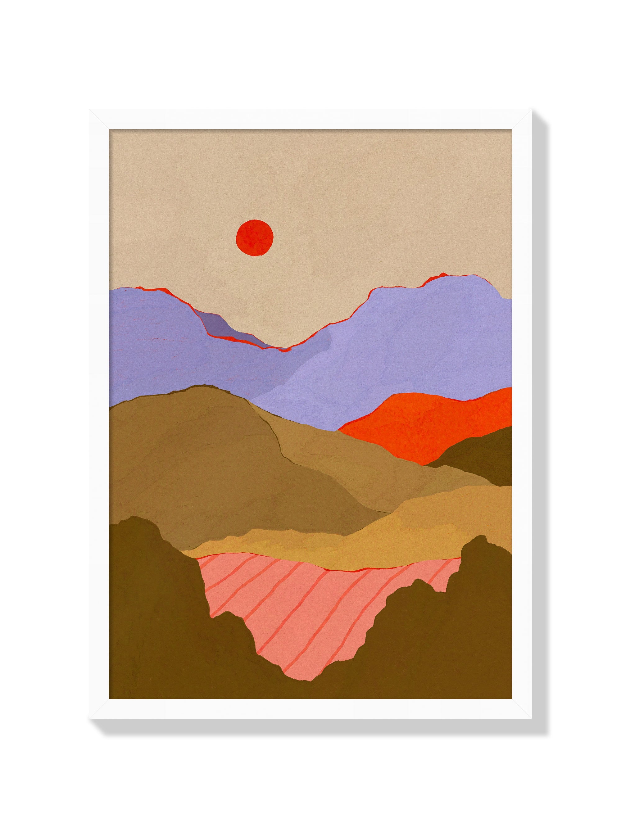 Over The Hills - Sophie Deller - White Frame |frame=White Frame|