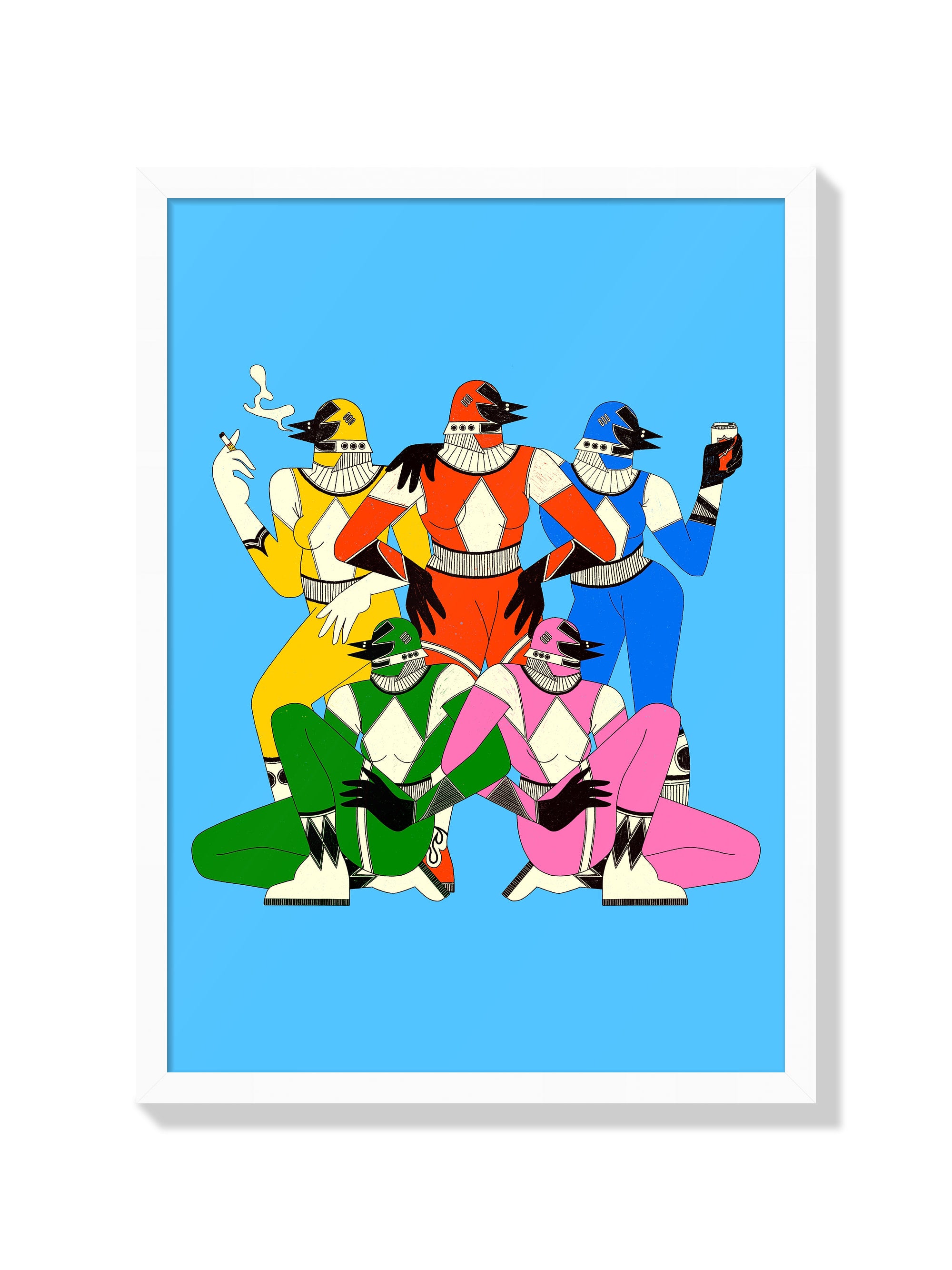 Les Power Rangers - Petrouchkaka - White Frame |frame=White Frame|