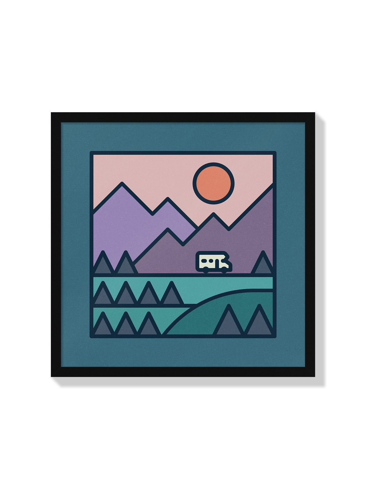 The Road Trip (Miniscape 06) - Rick Crane - Black Frame |frame=Black Frame|