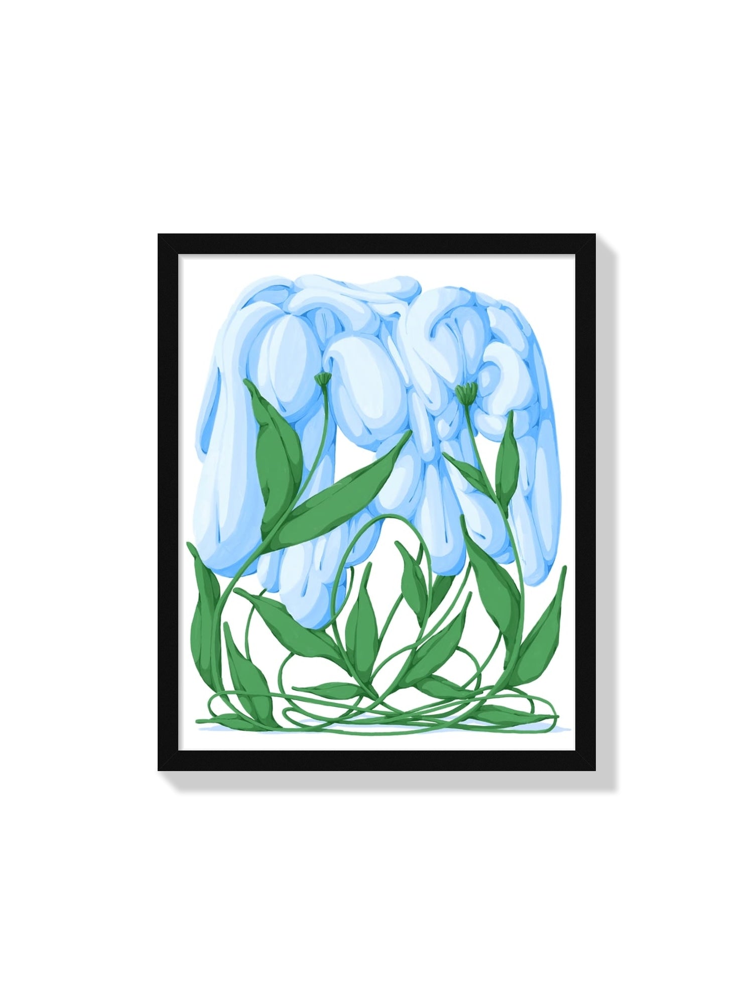 "Melting Flower I" by Flo Meissner fine art print in black frame. |frame=Black Frame|