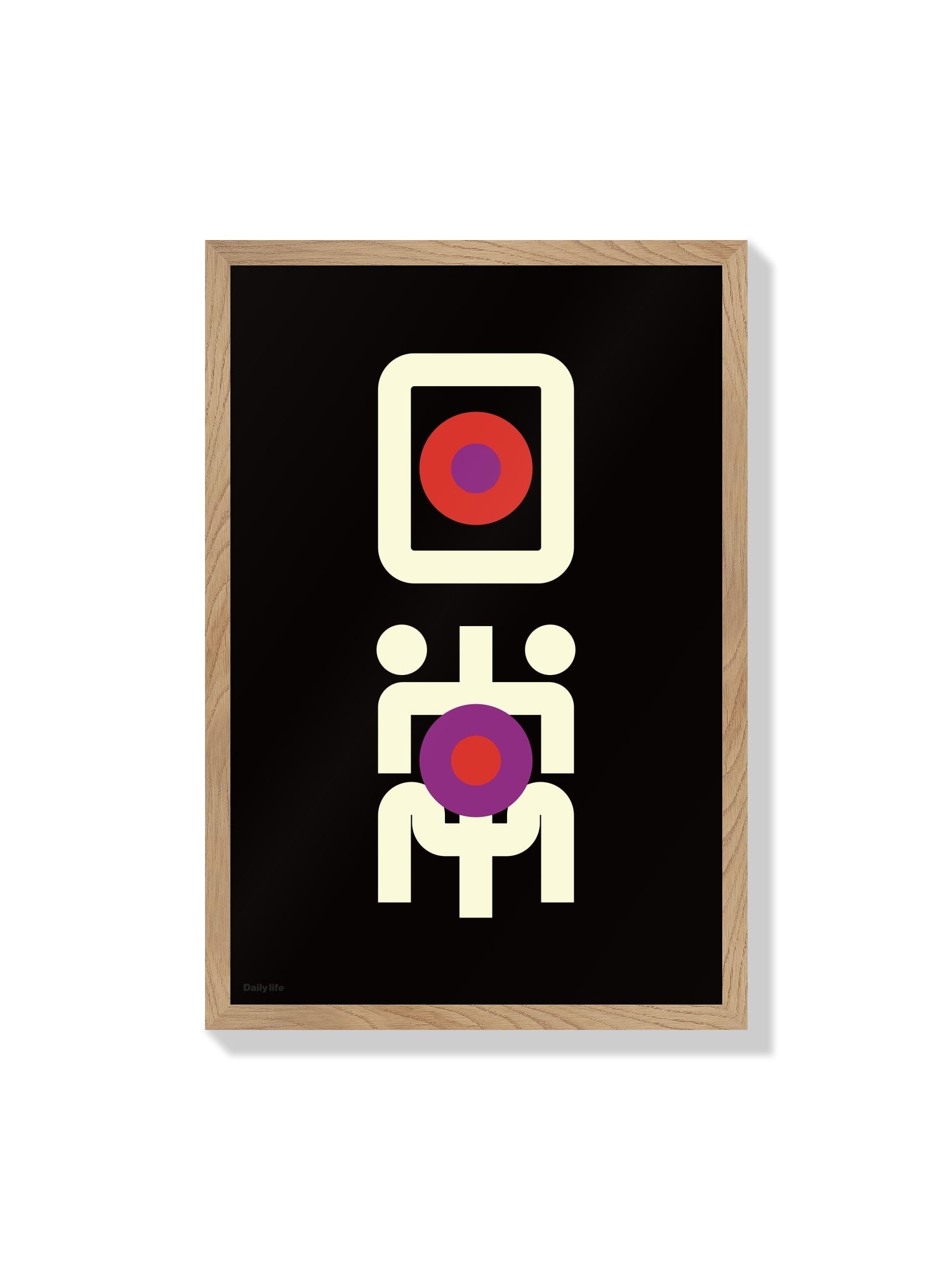 "日常 (Daily life)" by Kenichi Minami, fine art print in a natural frame, showcasing a serene everyday scene. |frame=Natural Frame|