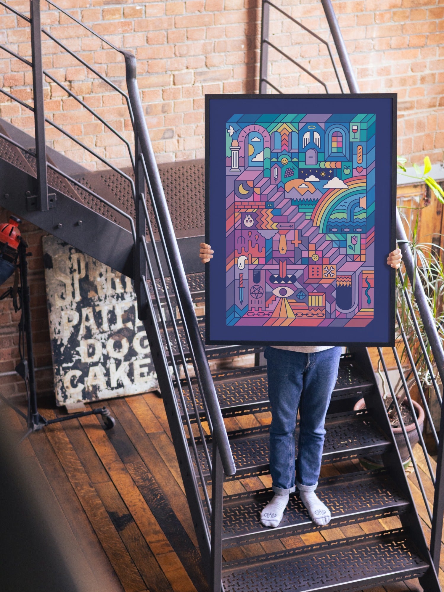 Watch Your Step - Rick Crane - 30x40_Black_290626 |type=lifestyle|