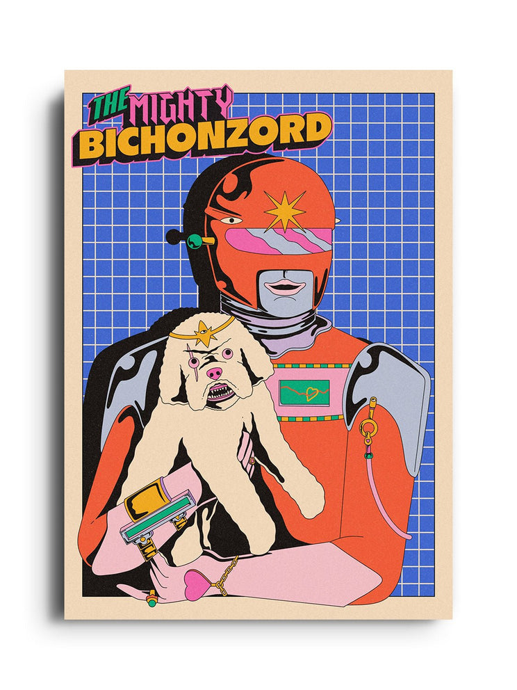 Bichon Megazord - Azaazelus - East Side Studio - Art Prints