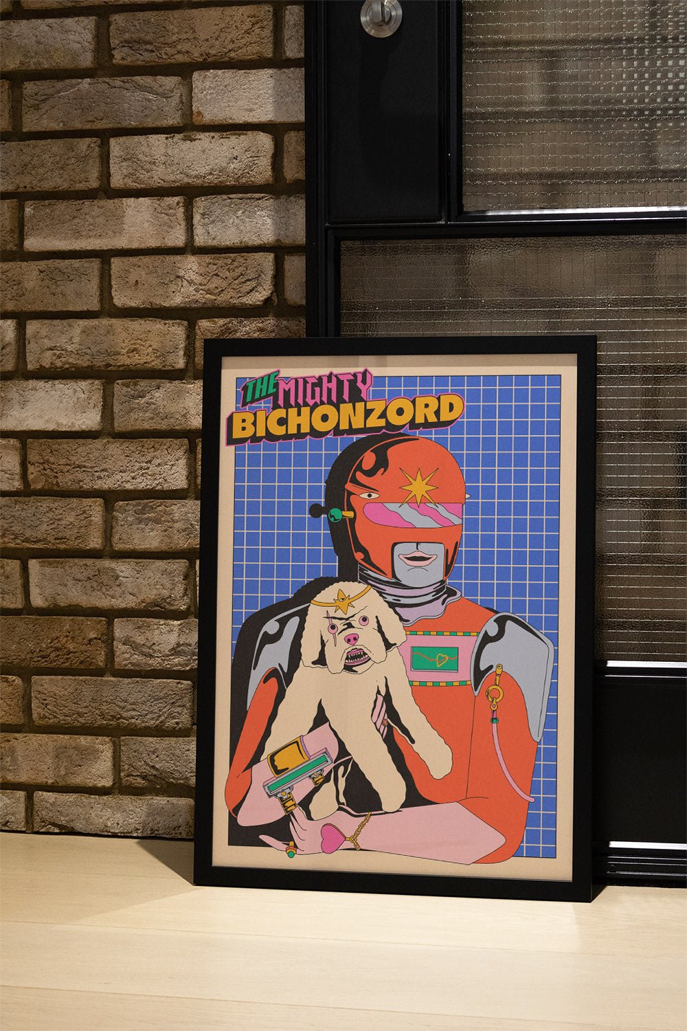 Bichon Megazord - Azaazelus - East Side Studio - Art Prints