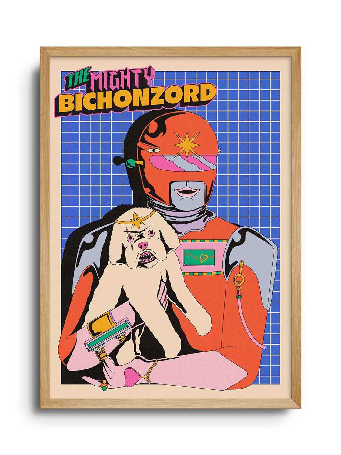 Bichon Megazord - Azaazelus - East Side Studio - Art Prints