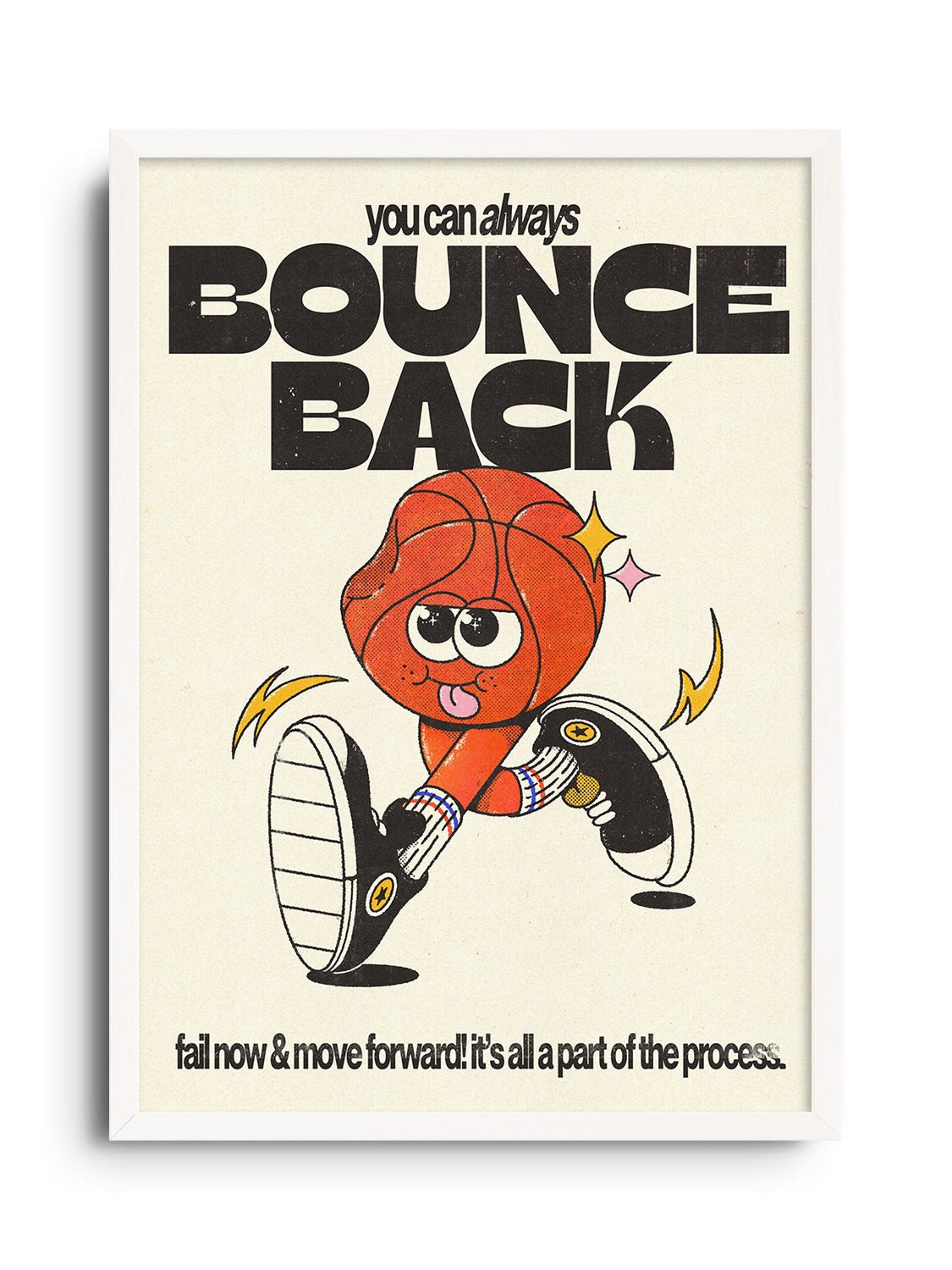 Bounce Back - Off White - My Sunbeam - East Side Studio - Art Prints