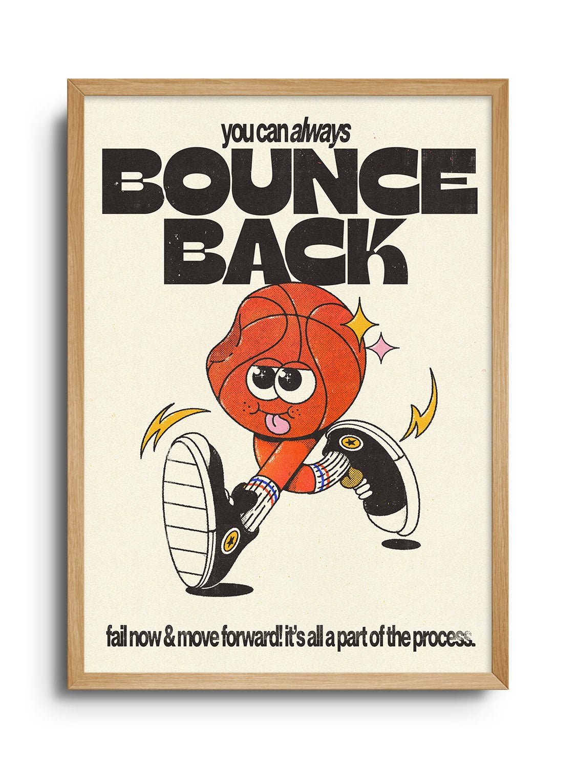 Bounce Back - Off White - My Sunbeam - East Side Studio - Art Prints