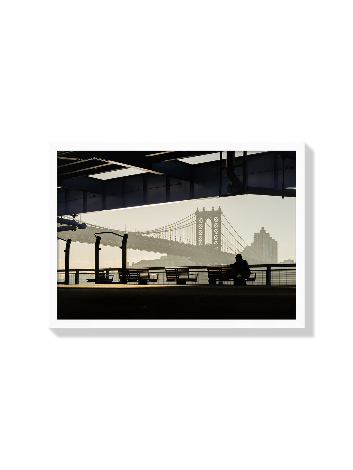 East River Morning - Cordula Schaefer - White Frame |frame=White Frame|
