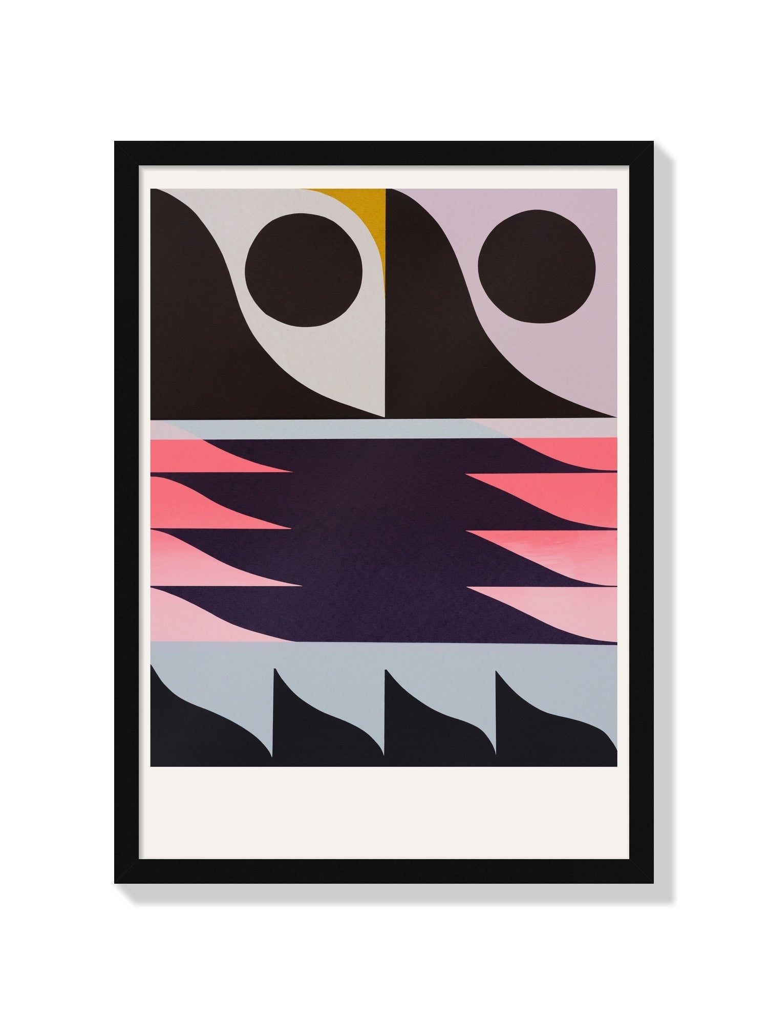 "Loopholes" fine art print by Rikki Hewitt in black frame. |frame=Black Frame|