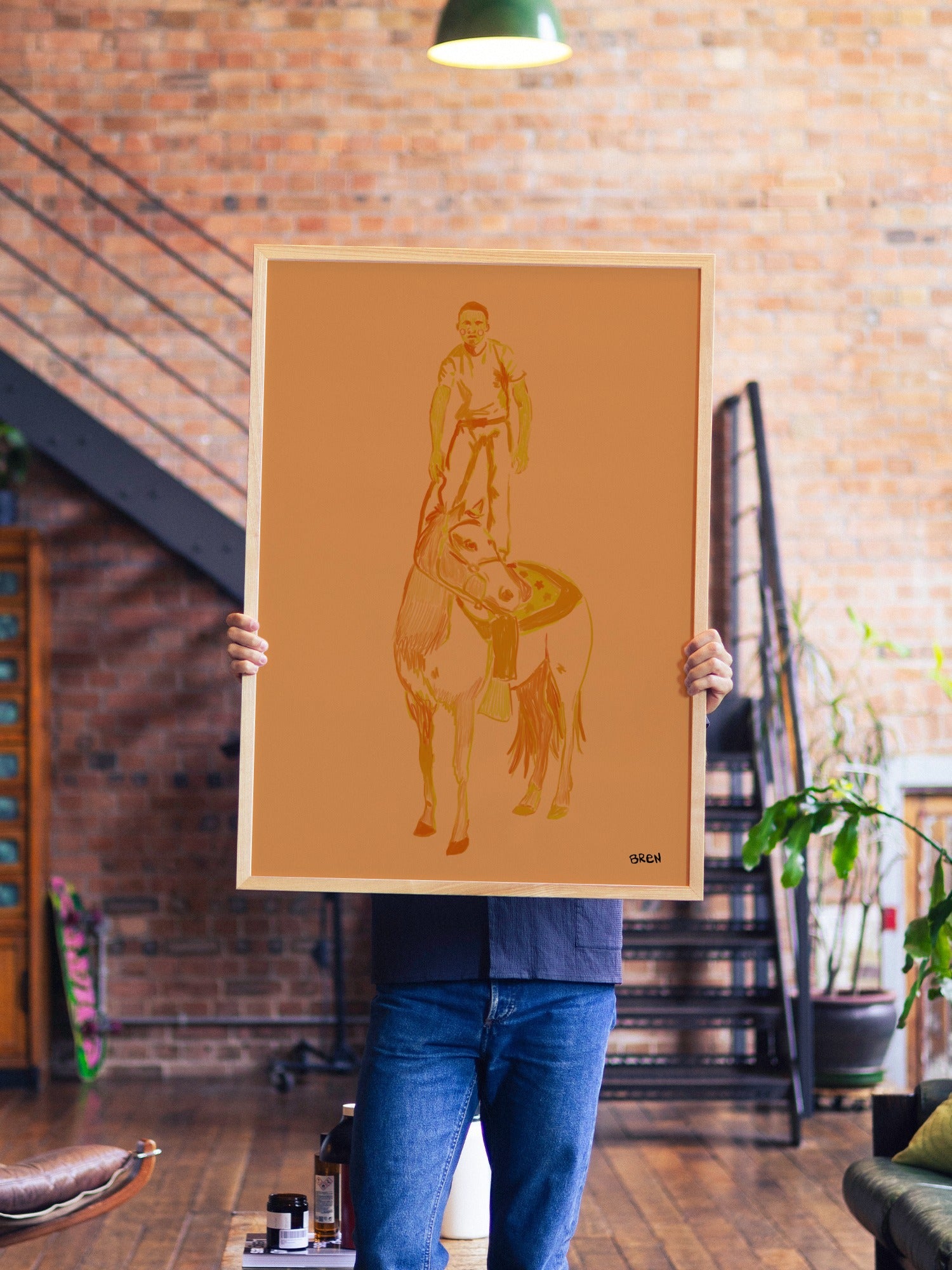 Man Standing on Horse - Scared of Moths - A1_Natural_29 |type=lifestyle|