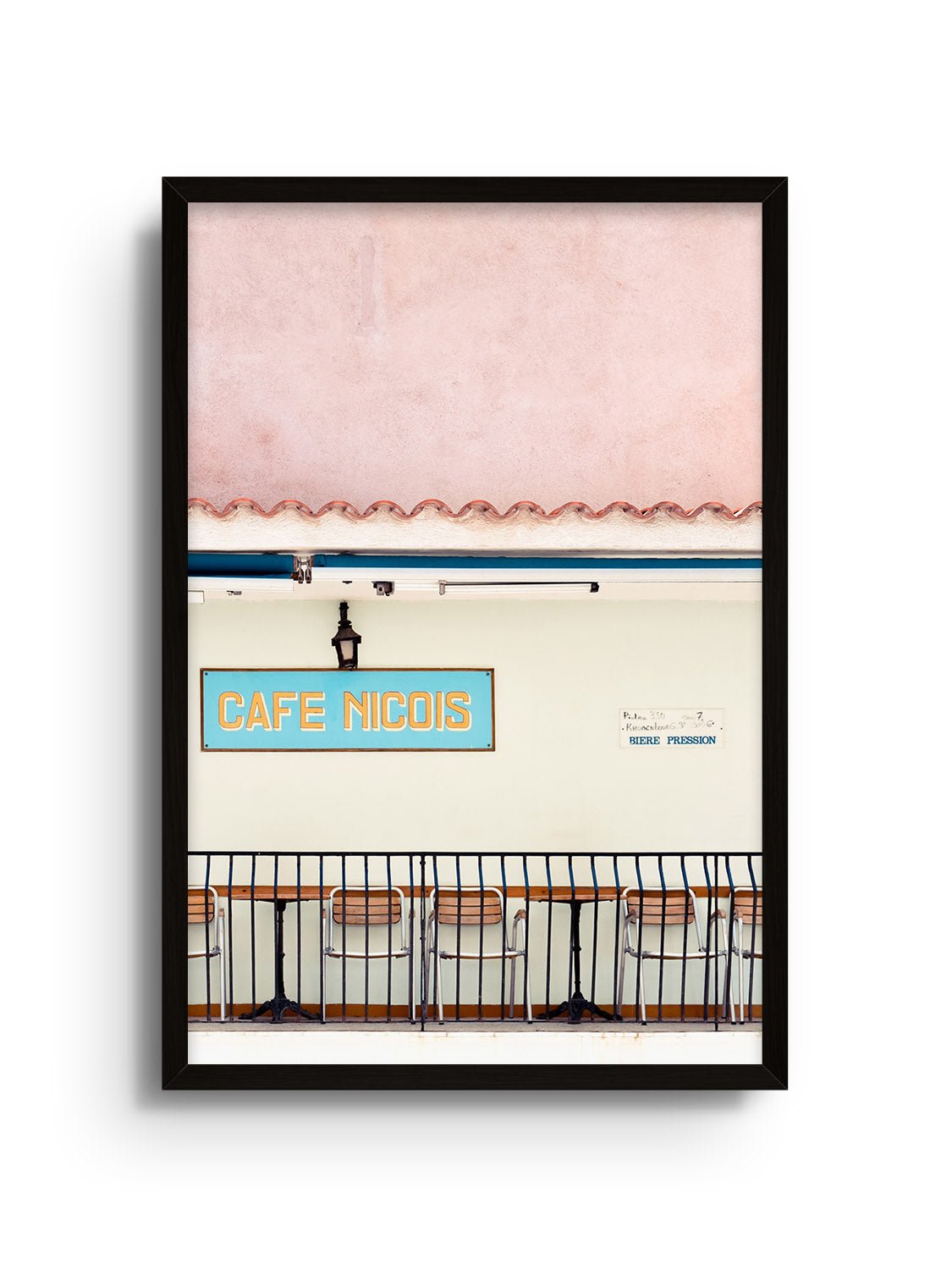 Cafe Nicois - Cordula Schaefer - East Side Studio - Art Prints