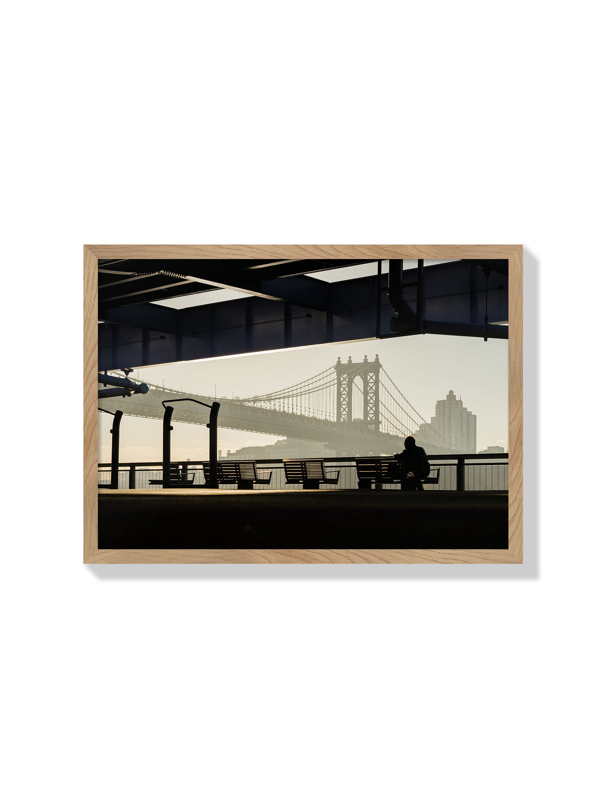 East River Morning - Cordula Schaefer - Natural Frame |frame=Natural Frame|