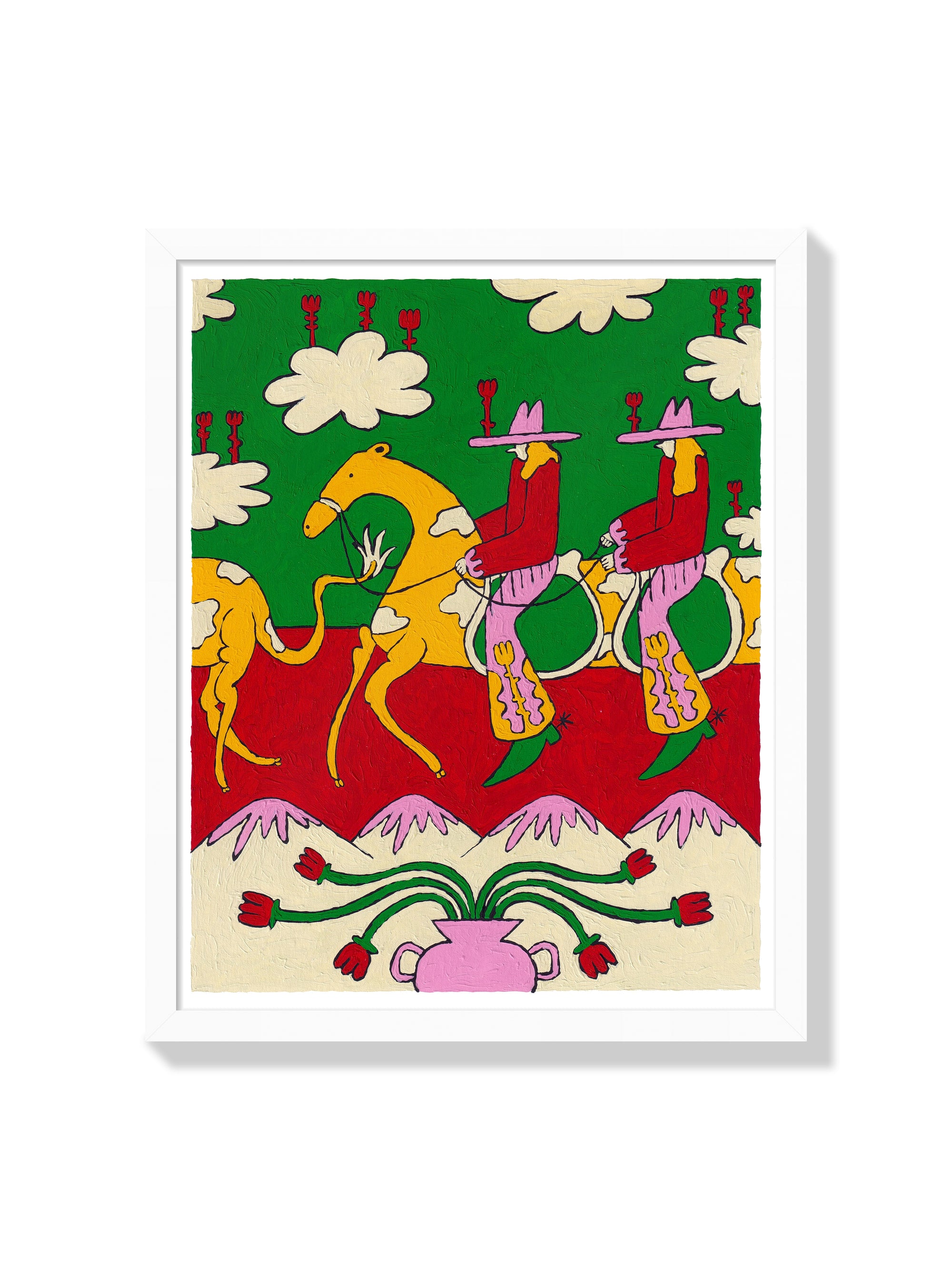 Guardians of the Tulips - Maria Barrera - White Frame |frame=White Frame|