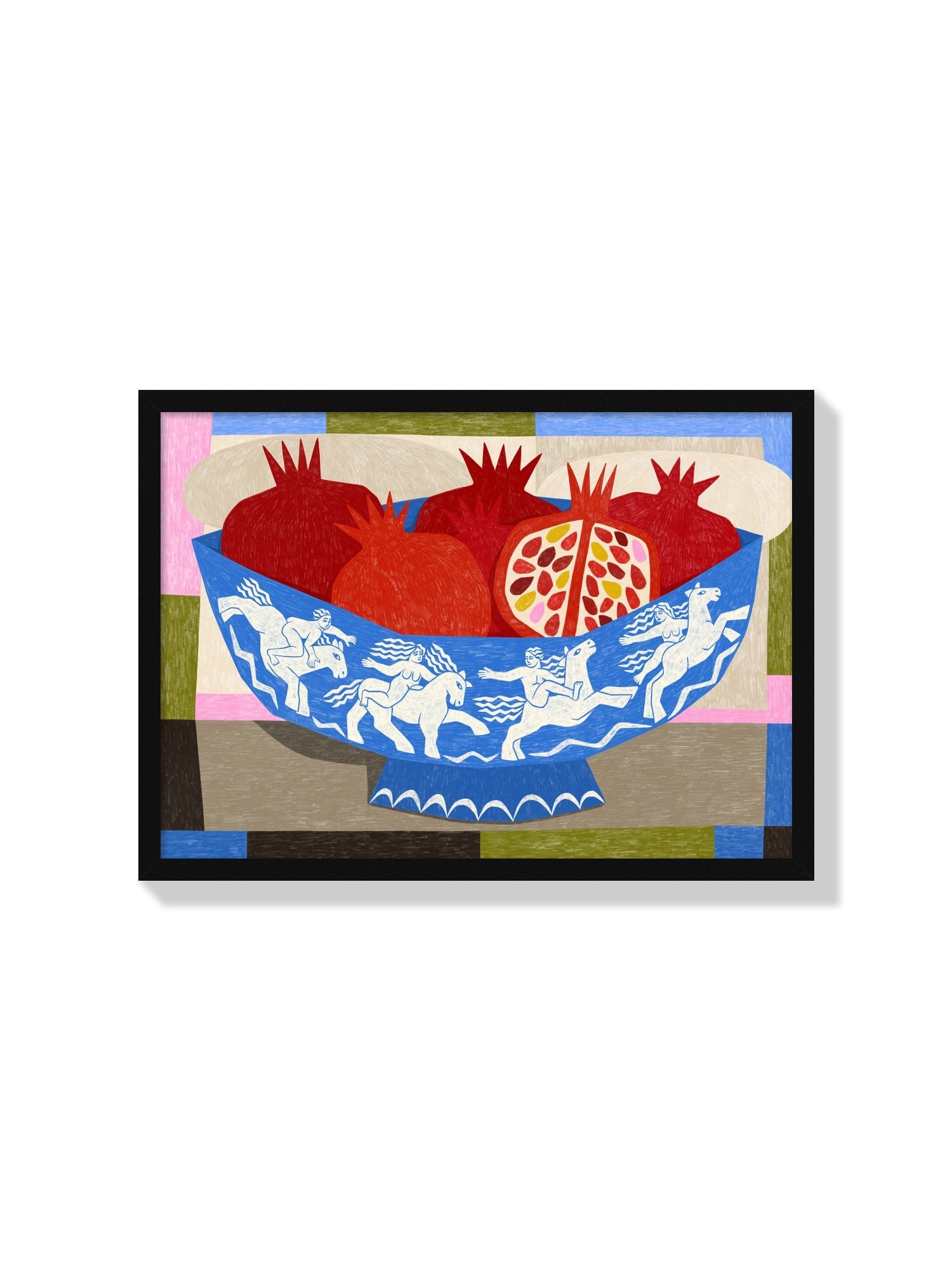 "Melagrane A0" artwork by Manne Jalilian displayed in a black frame, showcasing fine art print detail. |frame=Black Frame|