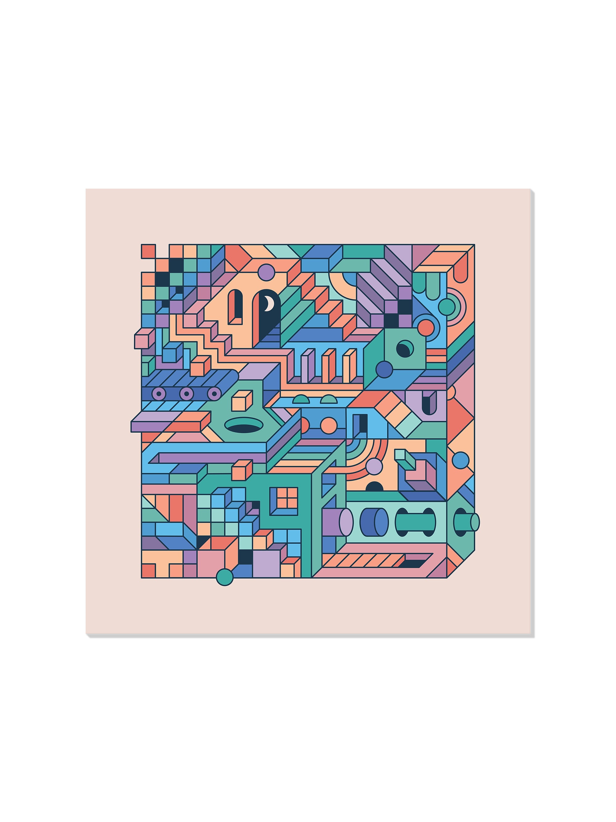 Mental Block 02 - Rick Crane - Unframed |frame=Unframed|