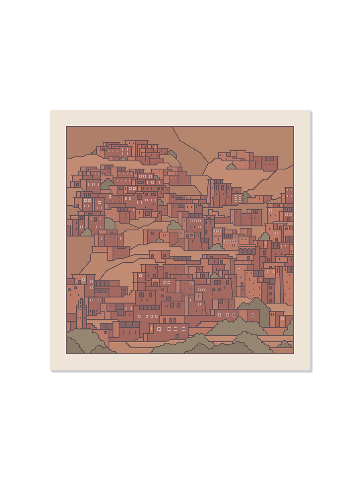 Settlements 14 – Berber Village, Morocco - Rick Crane - Unframed |frame=Unframed|