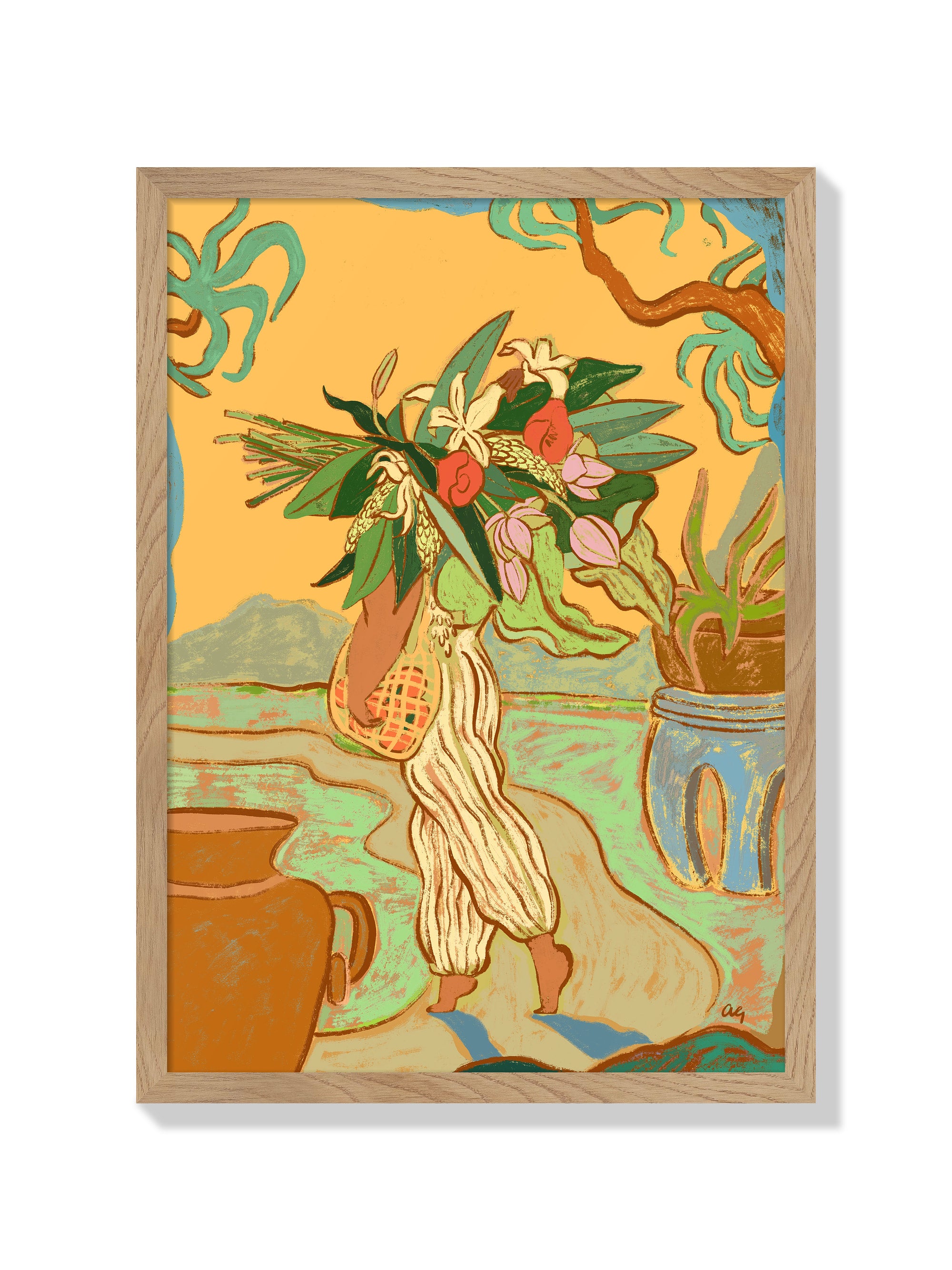 Hands Are Full - Arty Guava - Natural Frame |frame=Natural Frame|