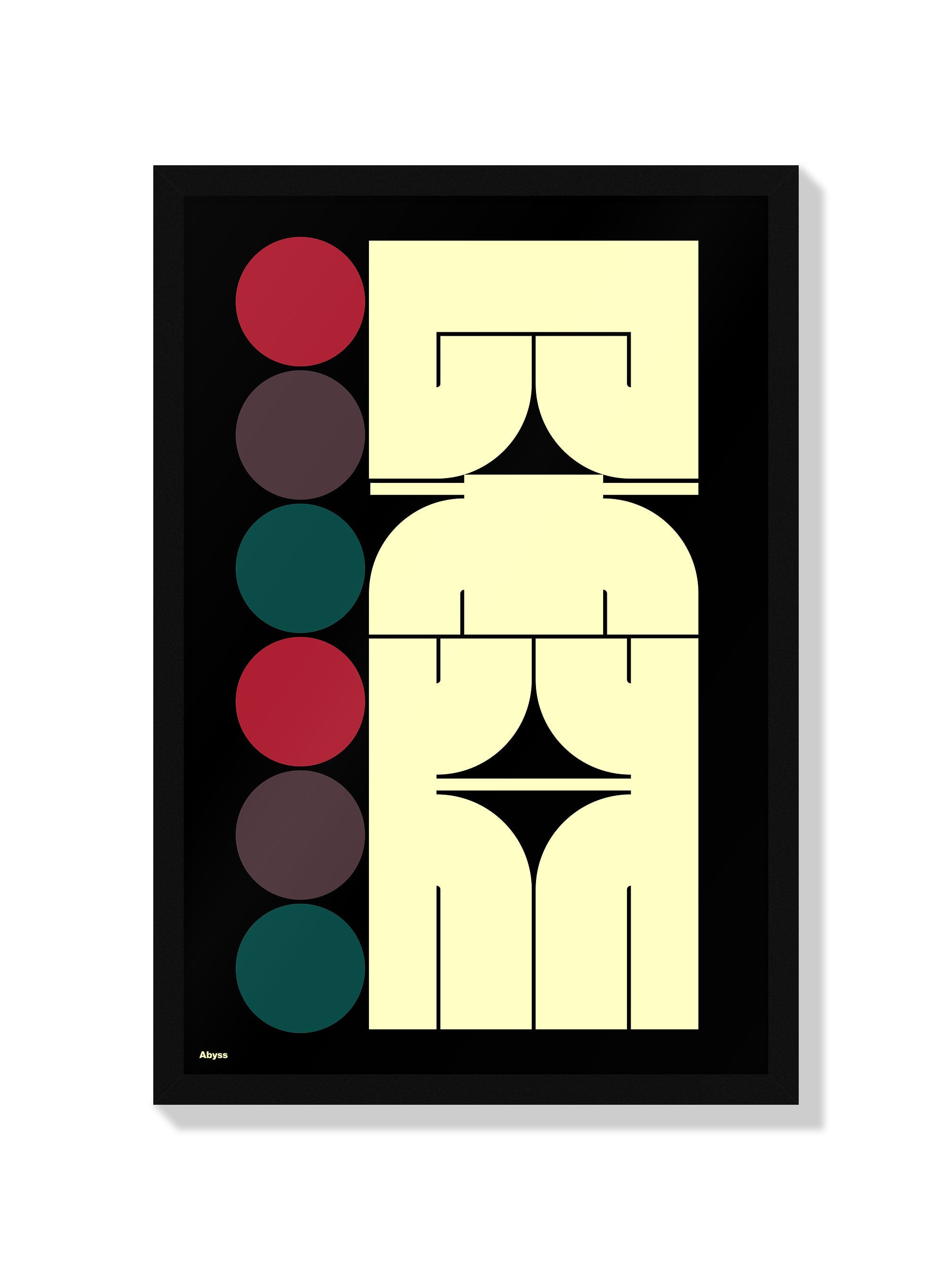 Fine art print "深淵#2 (Abyss)" by Kenichi Minami in black frame |frame=Black Frame|