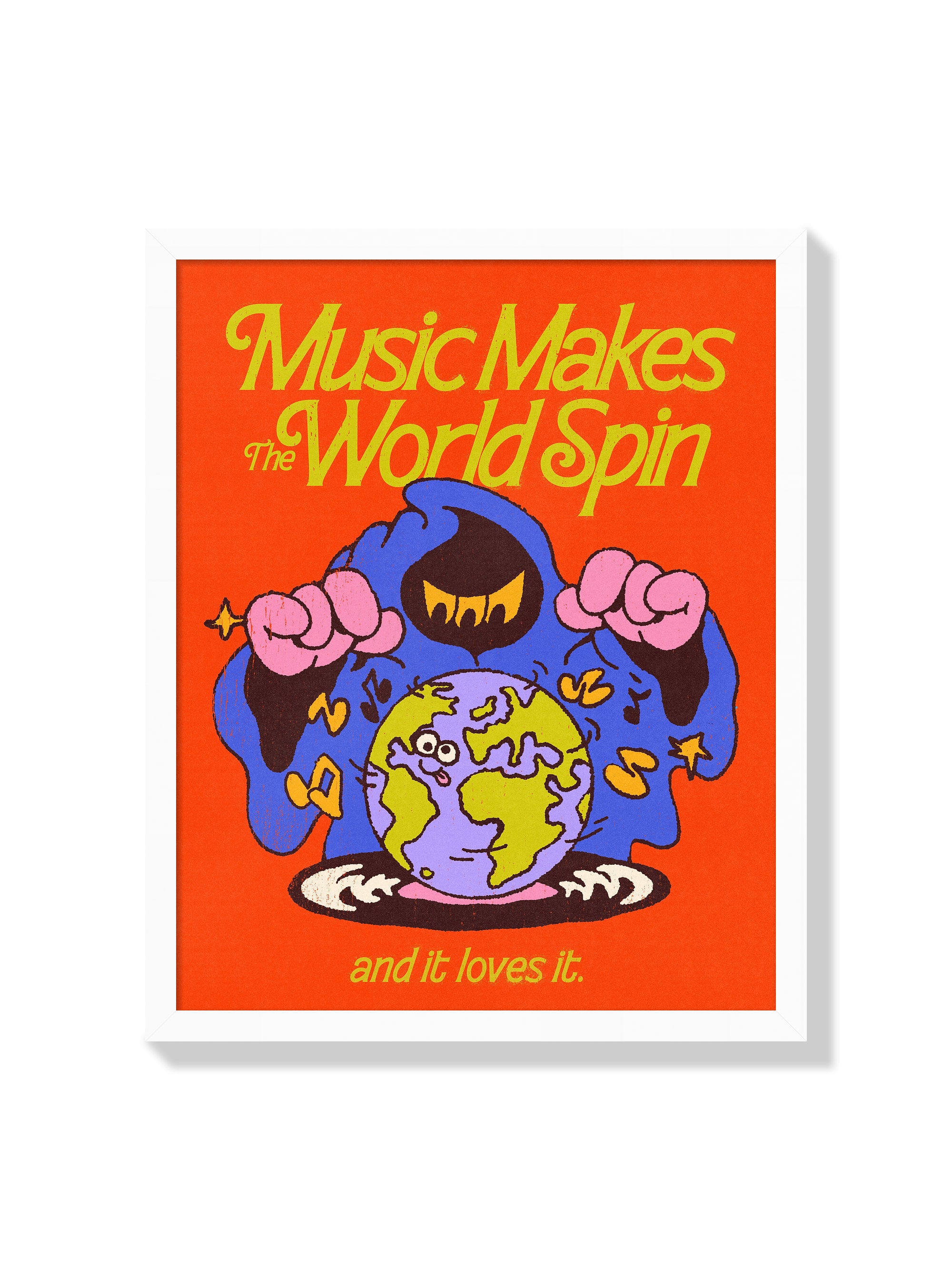 Music Makes The World Spin - My Sunbeam - White Frame |frame=White Frame|