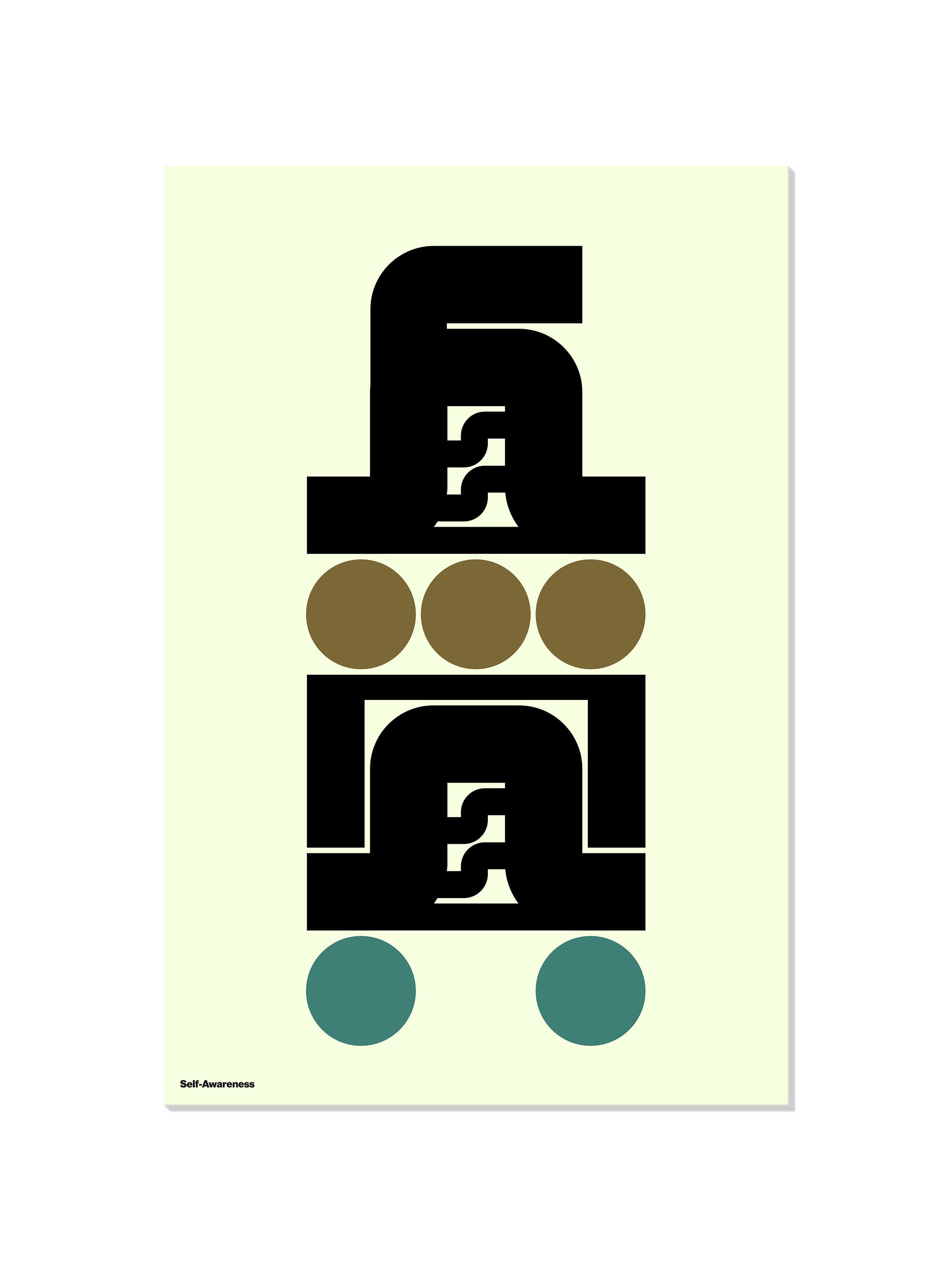 "自覚#1 (Self-Awareness)" fine art print by Kenichi Minami, unframed, showcasing dynamic, vibrant abstract design. |frame=Unframed|