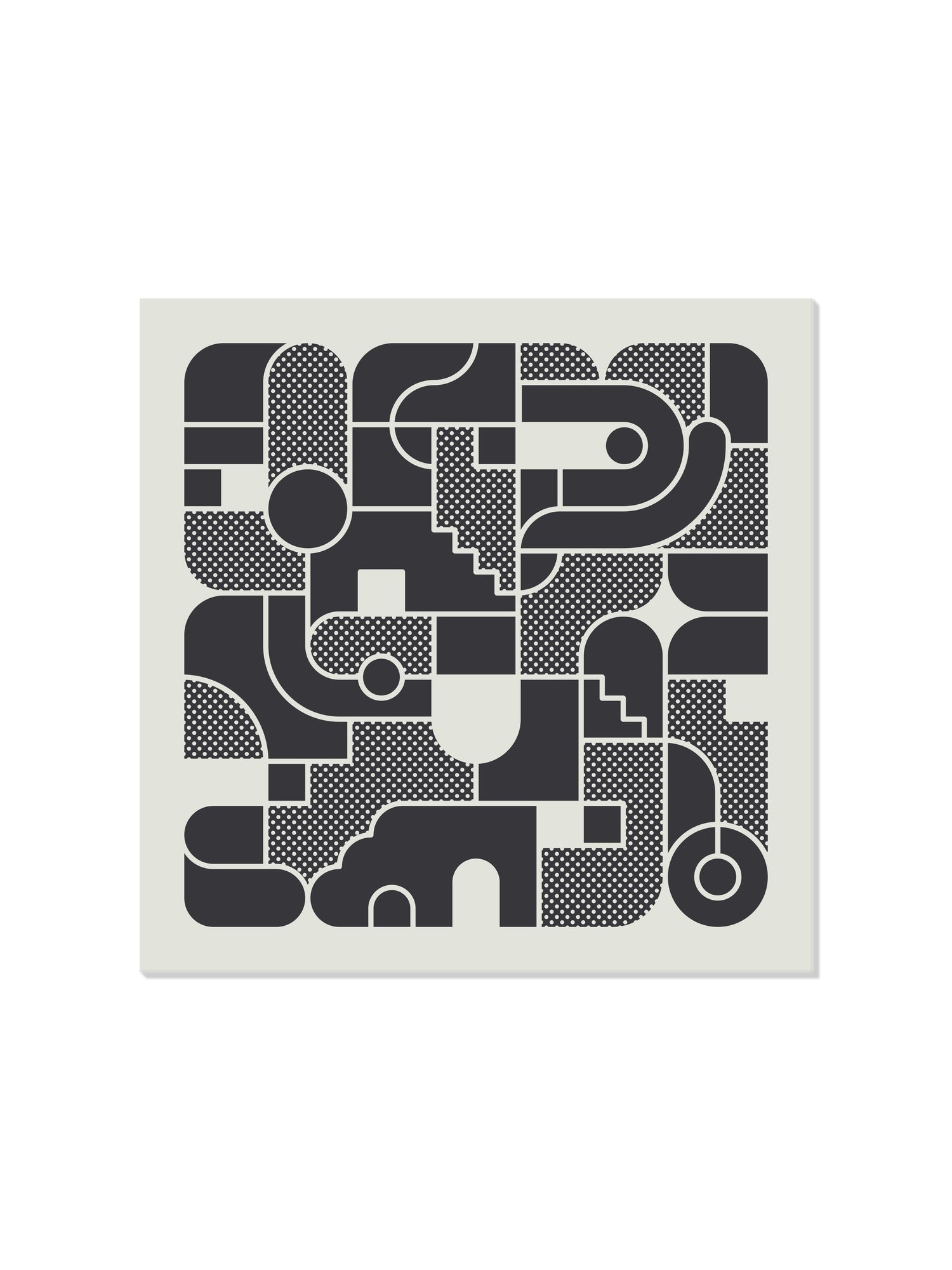 Fine art print "Monobloc" by Rick Crane displayed as an unframed print, showcasing intricate design details. |frame=Unframed|