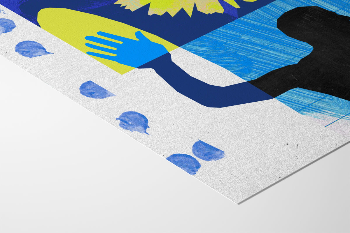 Surf And Sunshine - Sian Roper - Hahnemuhle German Etching 310gsm |type=paper|