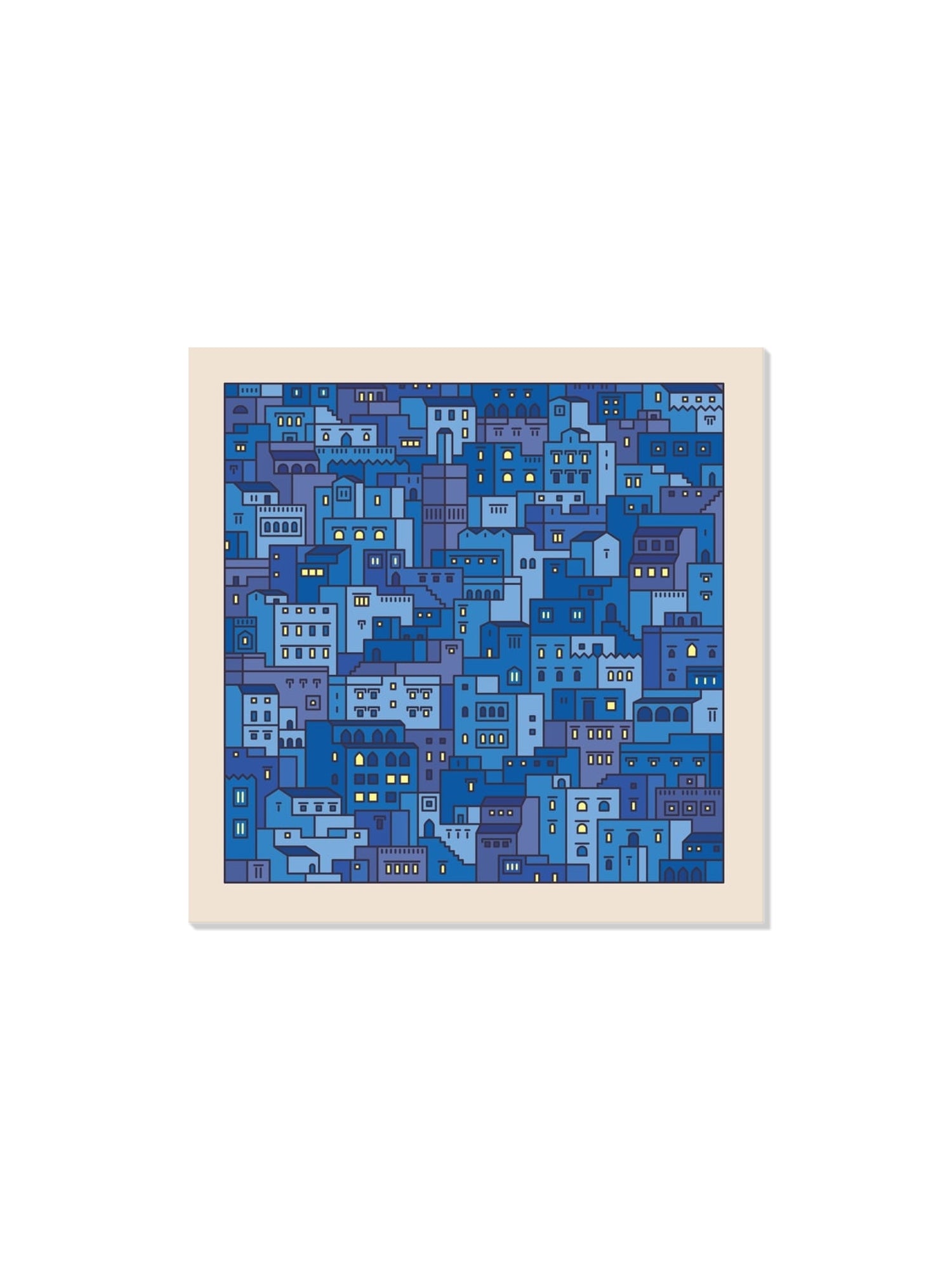 "Settlements 04 – Chefchaouen, Morocco" by Rick Crane, fine art print displayed unframed |frame=Unframed|