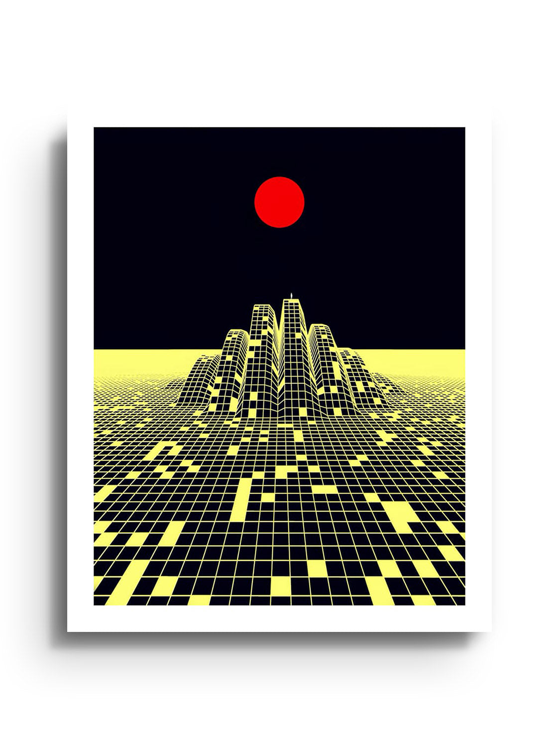 "Through Not Around" by Michael Strevens, unframed fine art print depiction of abstract elements. |frame=Unframed|